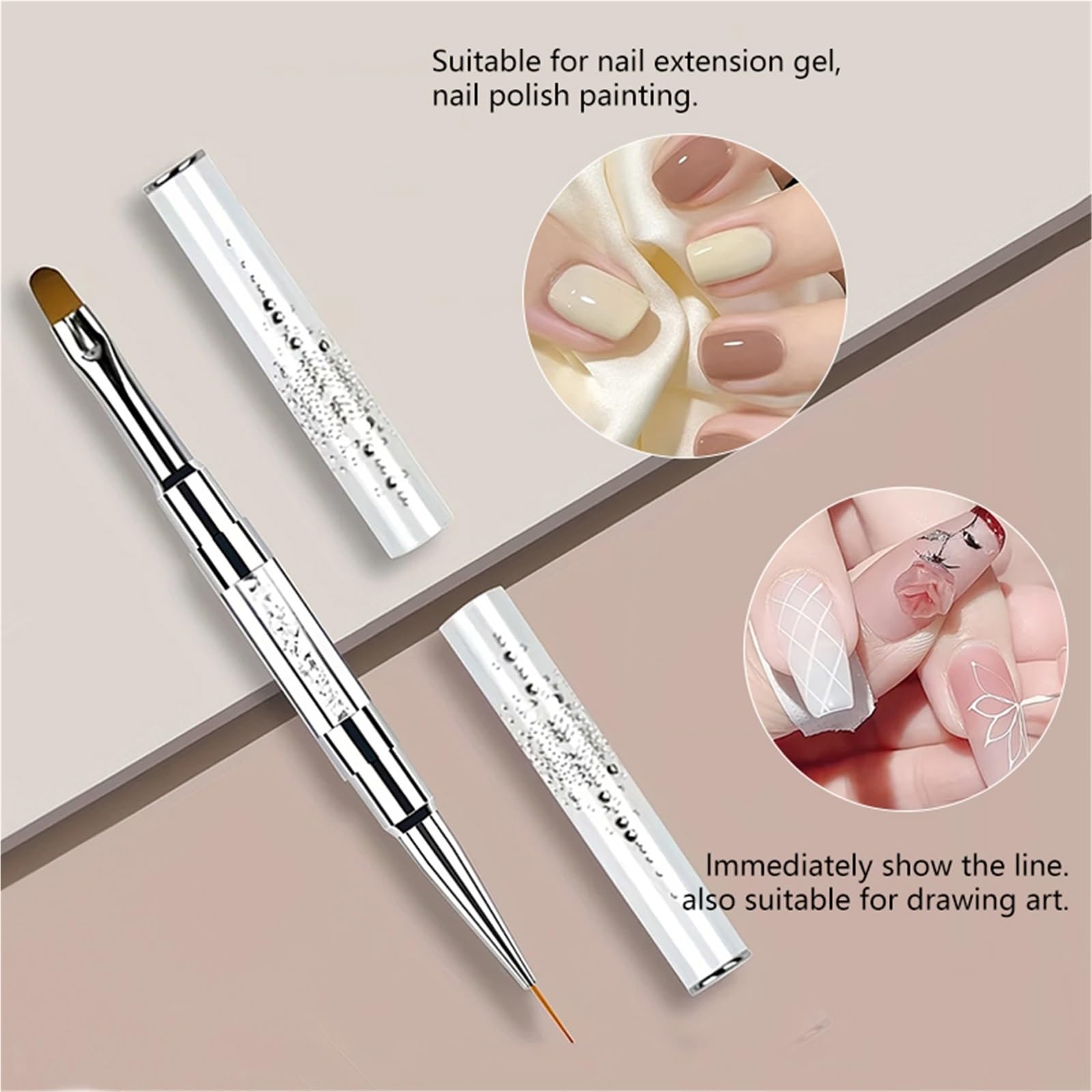 Pennelli Unghie 1 pennello for unghie, estensione, gel for, for manicure, design, smalto, penna professionale