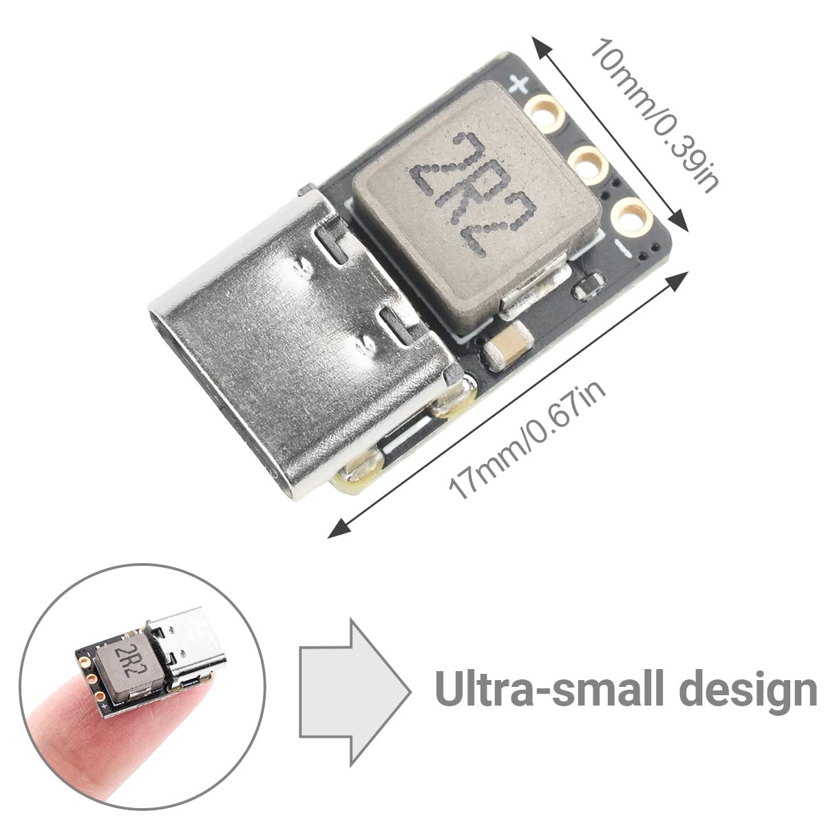 2 sztuki 2S 3S 3.7V 18650 moduł ładowania akumulatora litowo-jonowego typu C QC szybkie ładowanie 18 W wysokiej mocy równoważenie dron DC 5-9V mini konwerter wzmacniacza z kablem USB do typu C