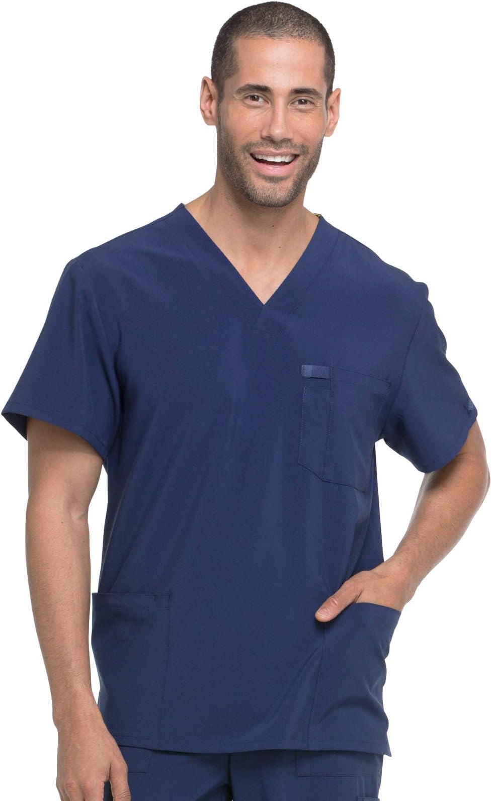 EDS Essentials Men Scrubs Top V-Neck DK645