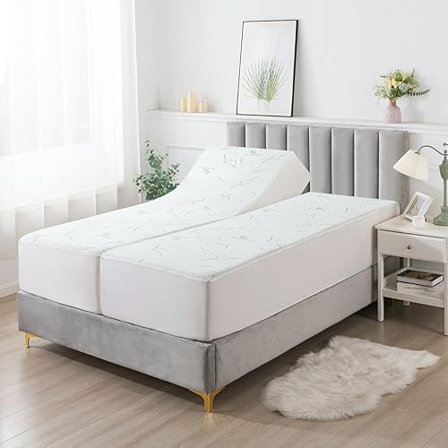 Miniatura 2 de SlumberOwl Funda de colchón con cremallera de bambú de alta calidad, 100% impermeable, refrescante y ultrasuave, de 12-15 pulgadas de profundidad