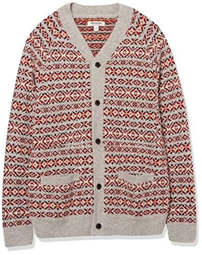 Image of Amazon Essentials Men's Lambs Wool V-Neck Cardigan Sweater with Pockets (Previously Goodthreads)