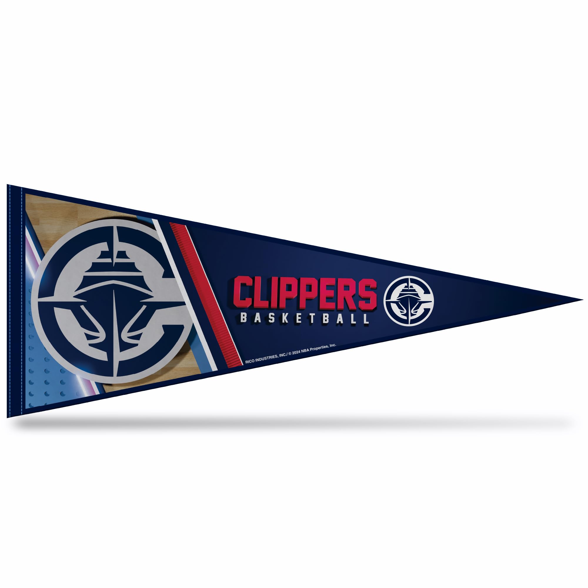 Rico Industries NBA Basketball 12" x 30" Felt Wall Décor Pennant - Great for Home/Bed Room/Man Cave Décor