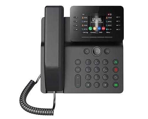 Miniatura 1 de Fanvil V64 Prime Business Phone 12 líneas SIP PoE de voz HD y puertos Gigabit duales