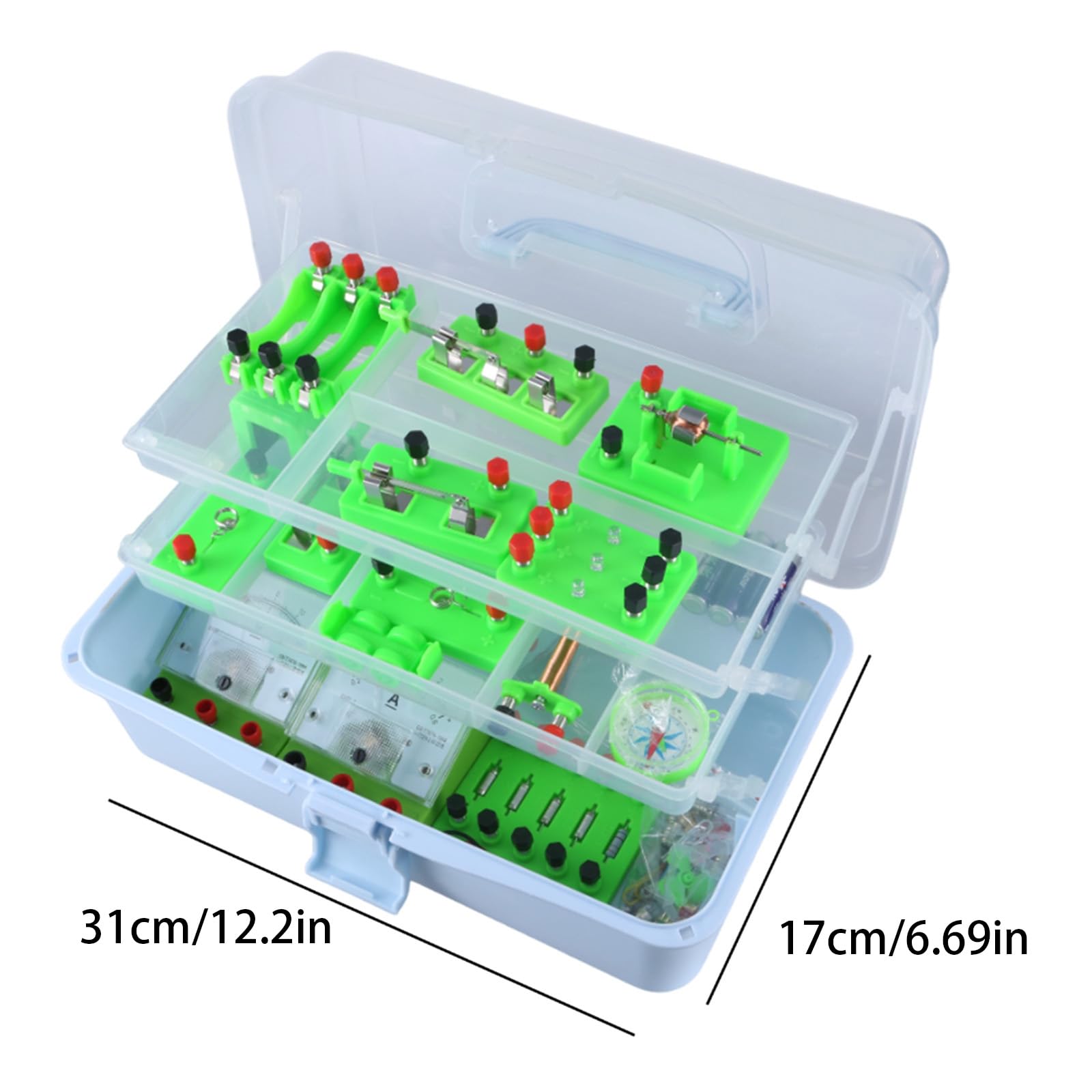 Kit modello esperimento di fisica Elettromagnetica Fisica Apparecchiature per circuiti Aiuti didattici Kit di elettricità Laboratorio Discovery Circuito Magnetismo Kit per studenti delle scuole