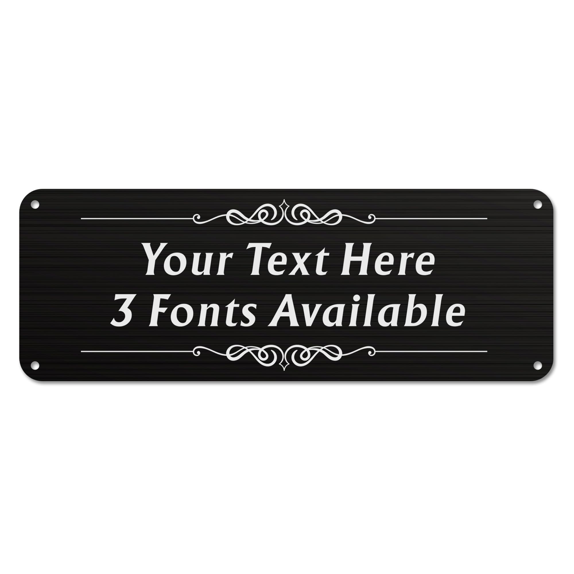 Personalised Garden Sign Garden Plaques for Outside 25x9cm Engraved Metal Gardens Signs Engraved Plaques House Signs for Outside Welcome Signs with Wall Fixings(Design 2)