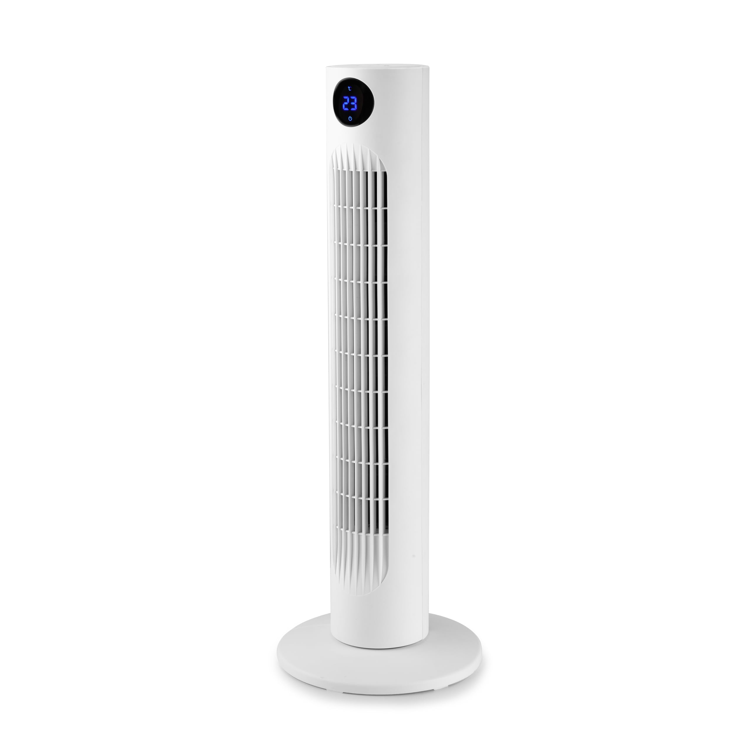 Orbegozo TWM 0960 Ventilador de torre 78 cm 60W 3 velocidades oscilante silencioso panel táctil mando a distancia temporizador 12h pantalla LED temperatura ambiente asa transporte pilotos luminosos