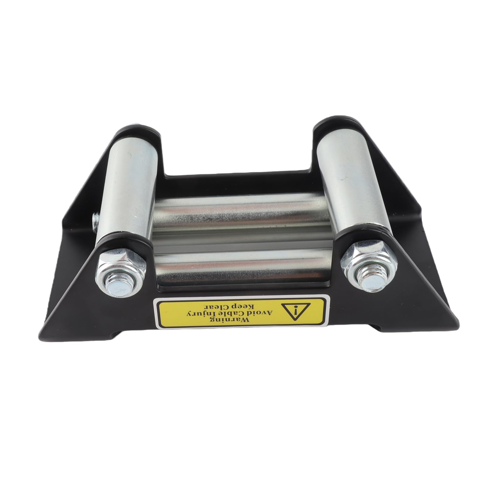 Passacavo Universale per Cavo per Verricello 5 Pollici con Rulli in Ferro Resistenti per Distanza dei Fori di 125 Mm, Compatibile con Camion ATV UTV
