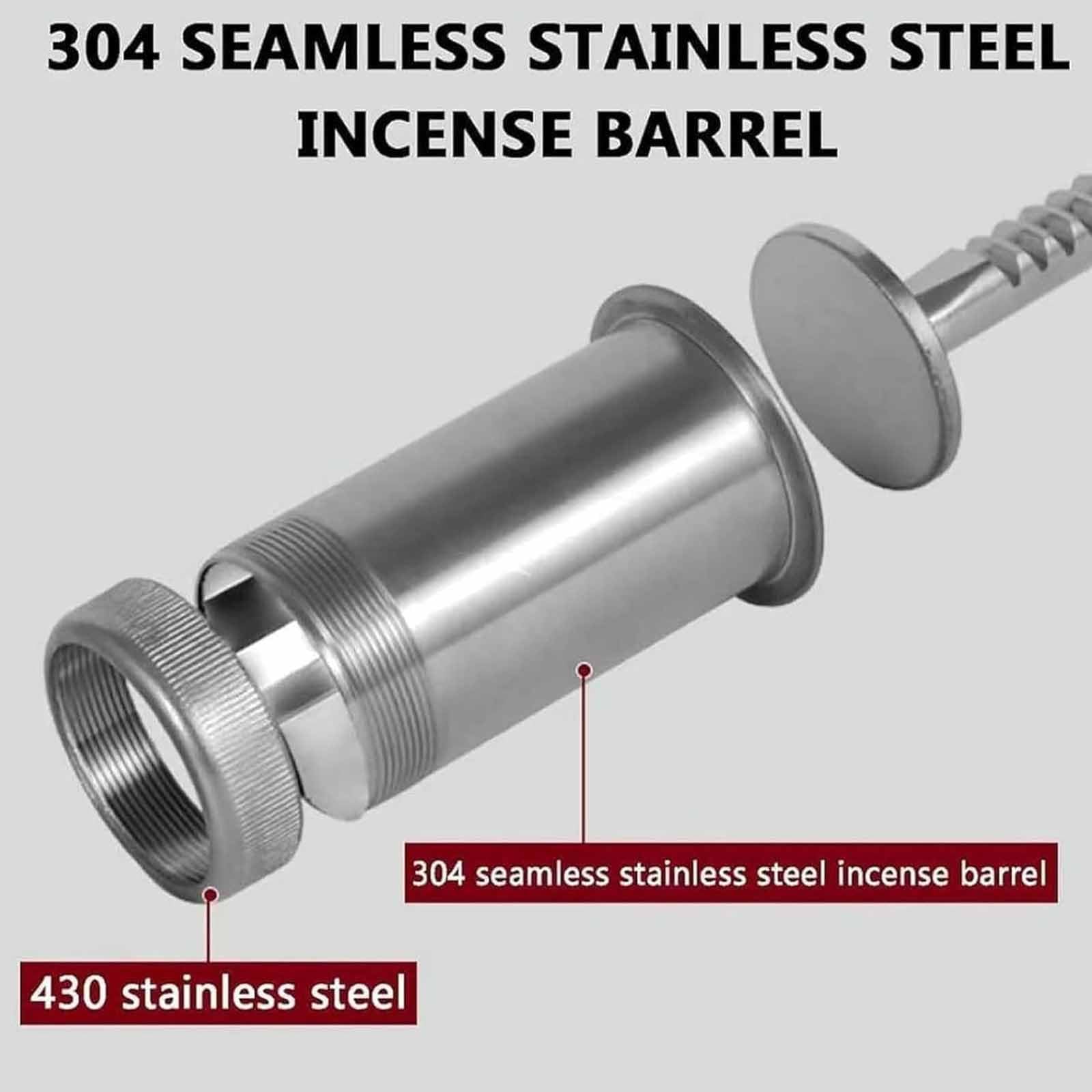 ERICAT Macchina Estrusore per Incenso Buddha, Macchina Manuale per La Produzione di Bastoncini di Incenso con Stampi da 1,5 Mm/2 Mm/2,5 Mm/3 Mm/3,5 Mm/5 Mm/6 Mm/8 Mm, Regolabile (48-57 Cm)