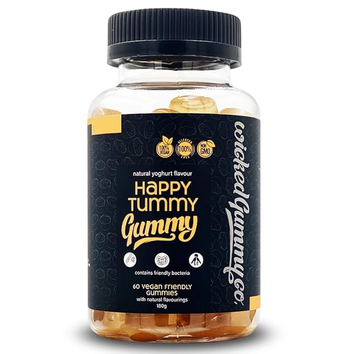 Buy Wicked Gummy Co. Happy Gut Gummy 60 Natural Yogurt Flavour