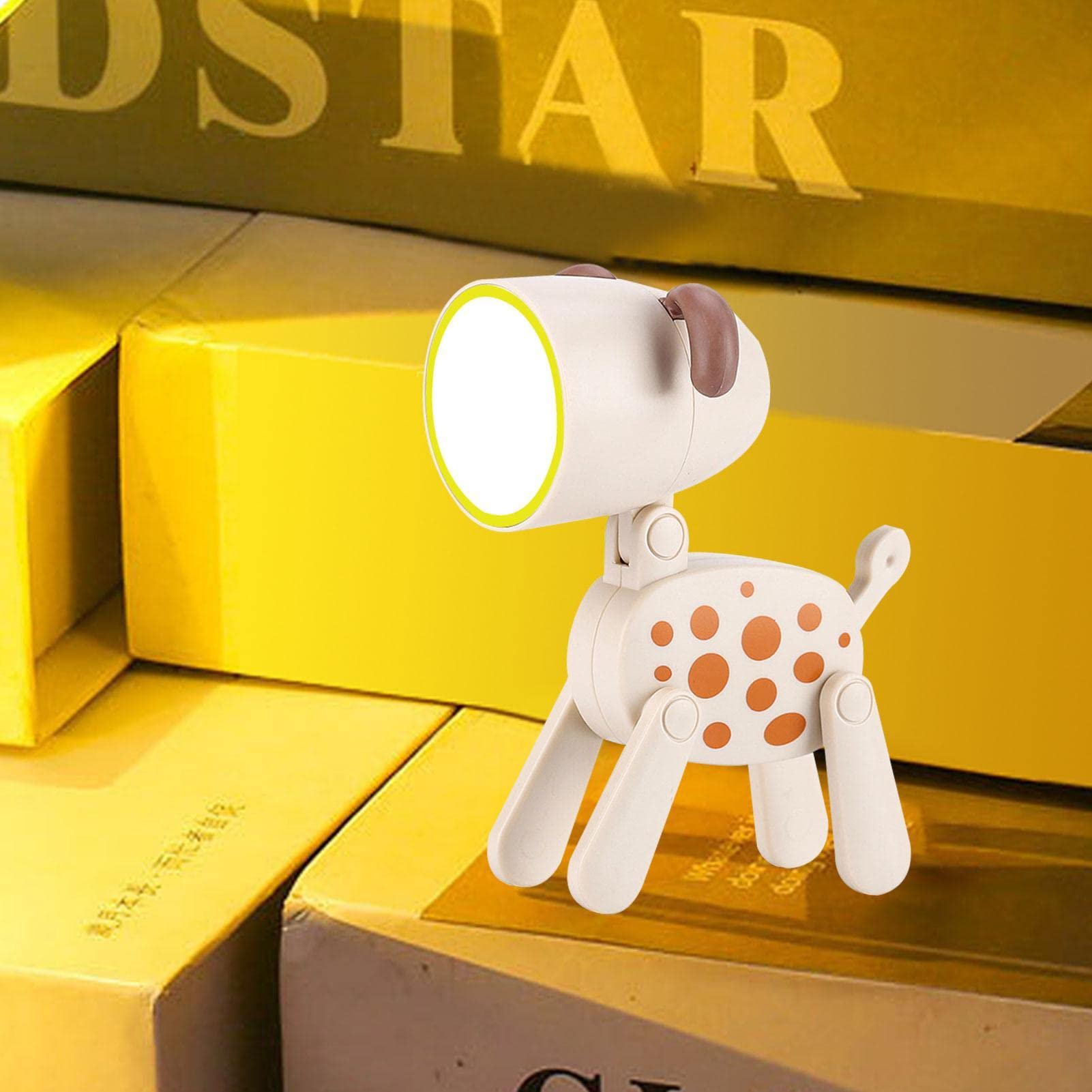 4 Lampade LED Da Scrivania A Forma Di Cane - Con Supporto Telefono E Luce Notturna - Foto 6