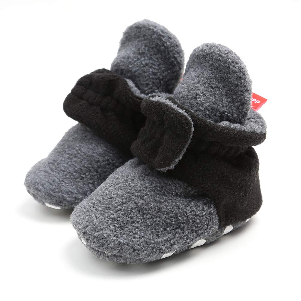 Baby Boys Girls Soft Plush Slippers Cartoon Toddler Infant Warm Winter House Shoes