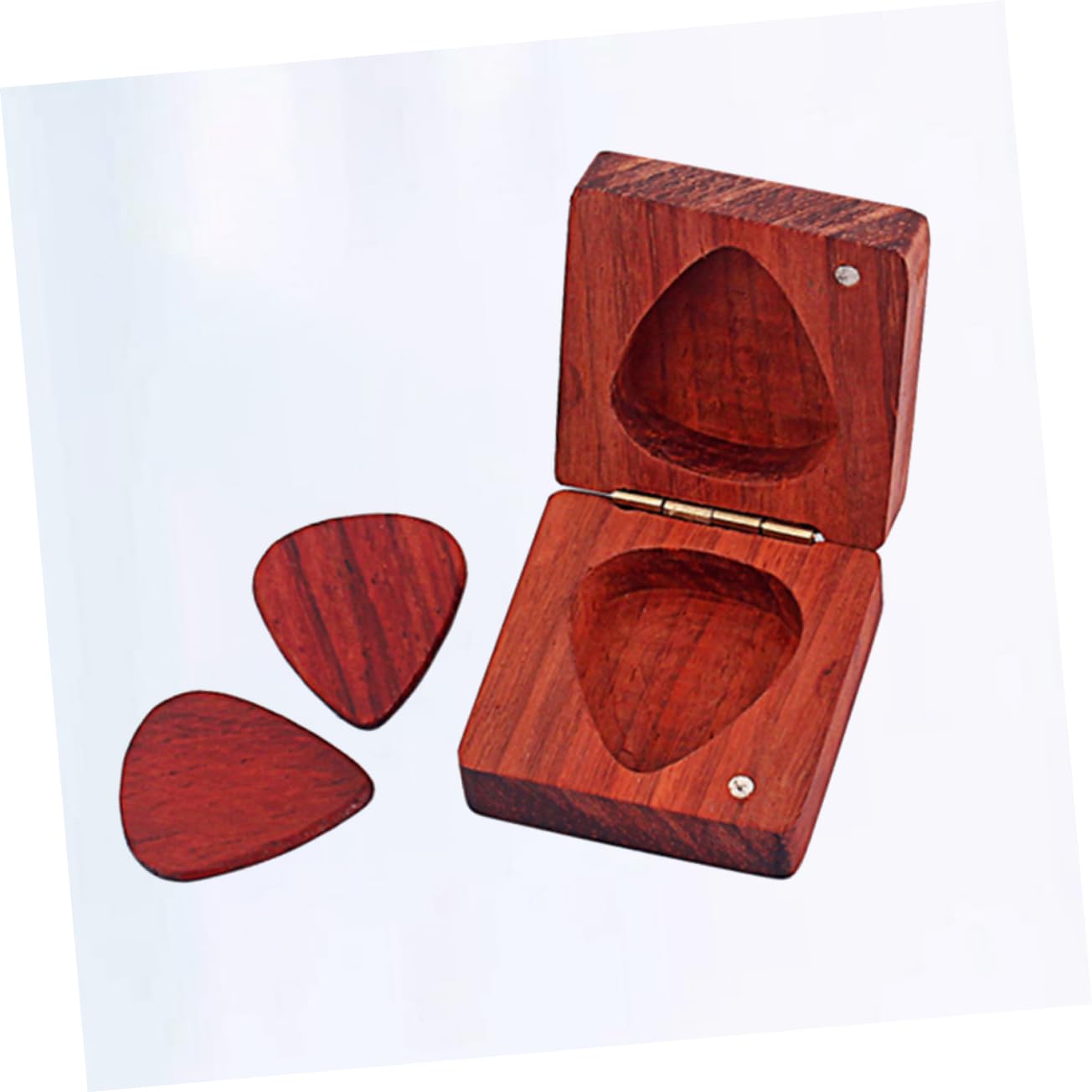 Abaodam 3stücke Guitar Pick Storage Box Mit Plectrums Stilvolle Aufbewahrung Für Gitarrenzubehör Schützt Vor Schmutz Und Kratzern Für Musiker Und Gitarrenliebhaber Dunkelrot