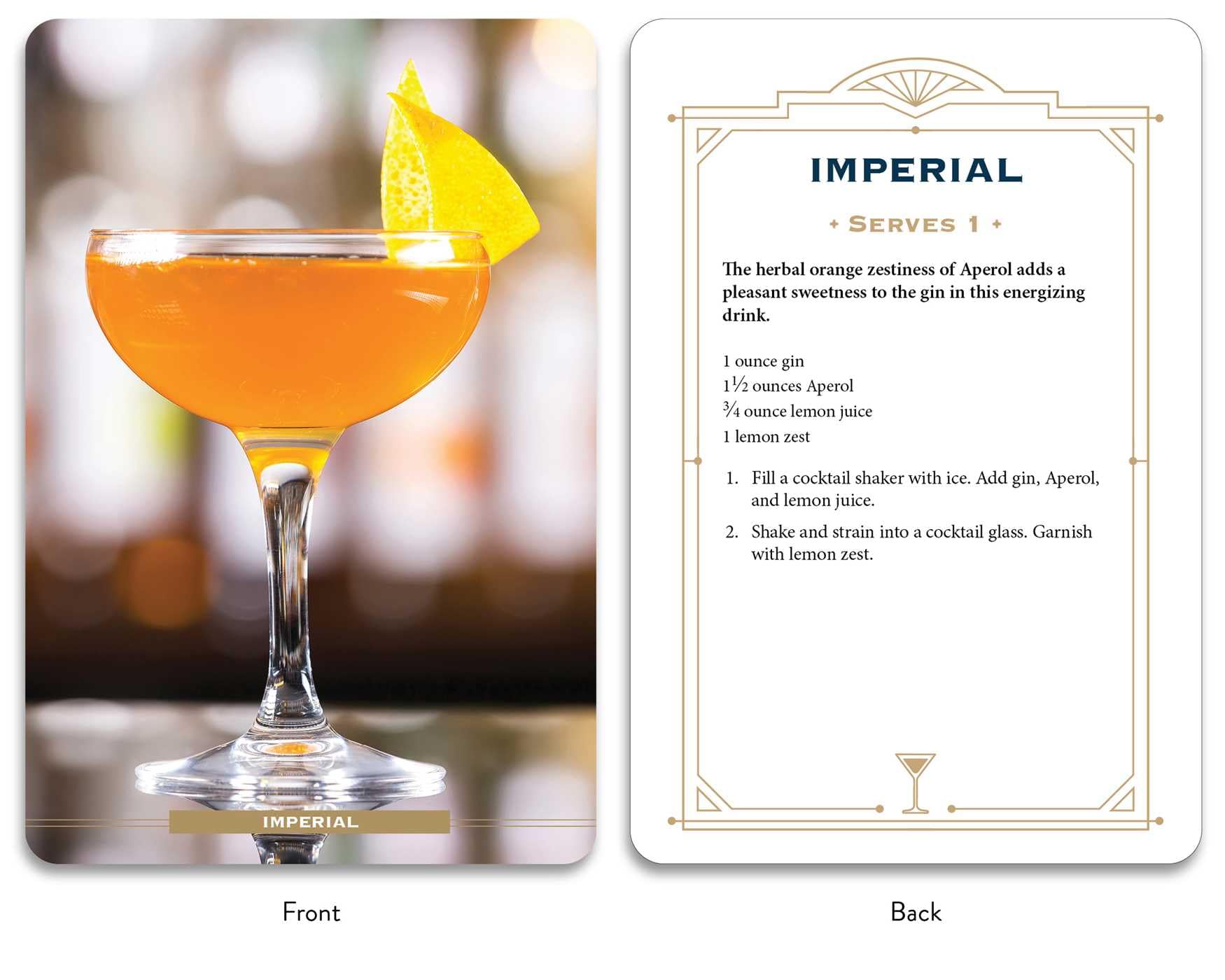 Gin Cocktail Cards A-Z: The Ultimate Drink Recipe Dictionary Deck (Cocktail Recipe Deck)