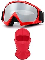 Vista 29 de Gafas de motocicleta con máscara facial, resistentes al viento, gafas de esquí de carreras de motocross, gafas protectoras de seguridad