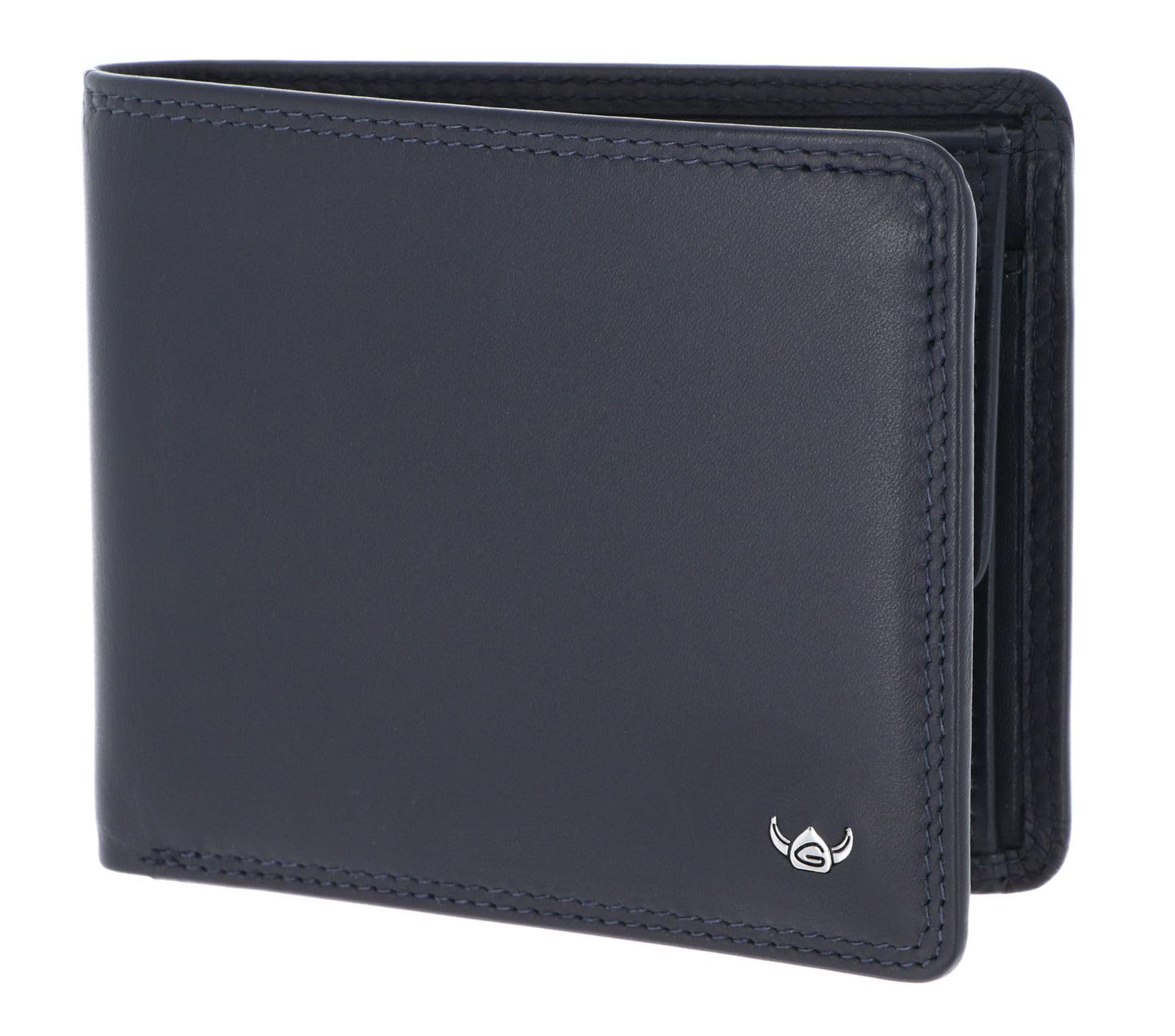 Golden Head Cuir Porte-Monnaie Polo RFID Protect Scheintasche 1135 Marineblau Bleu Marine