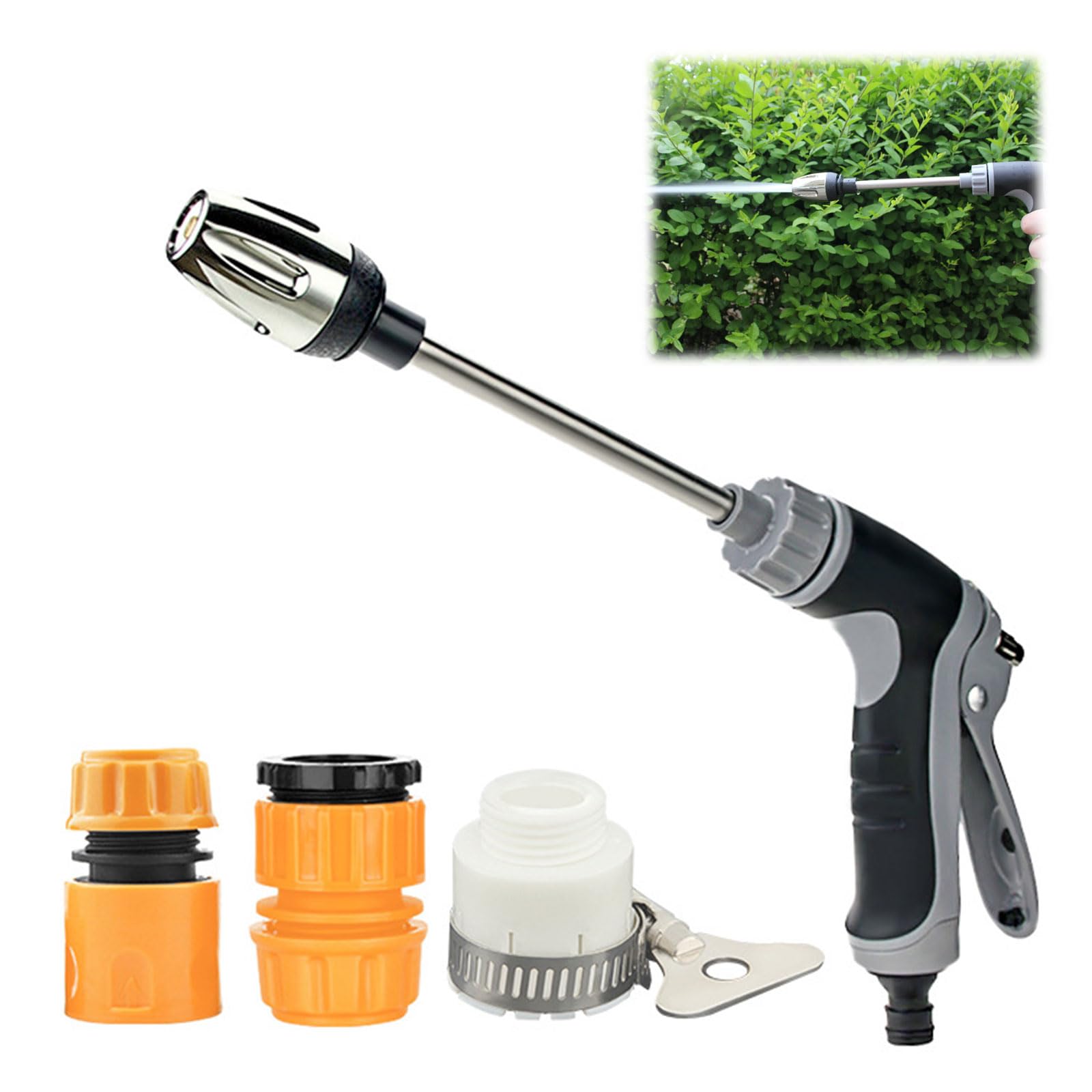 2026 New Pressure Washer with Hose Attachment 3 Spray Modes Upgraded Pressure Washer Gun for Garden Hose Quick Installation (Style 1)