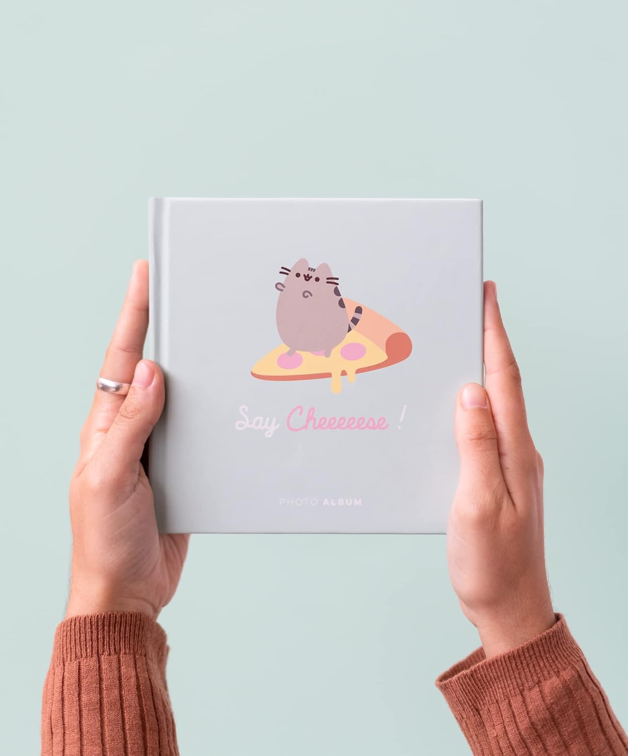 Pusheen Photo Album - 6.3 x 6.3 inches with 22 Self-Adhesive Pages - Polaroid Photo Album - Pusheen Gifts - Kawaii Scrapbook