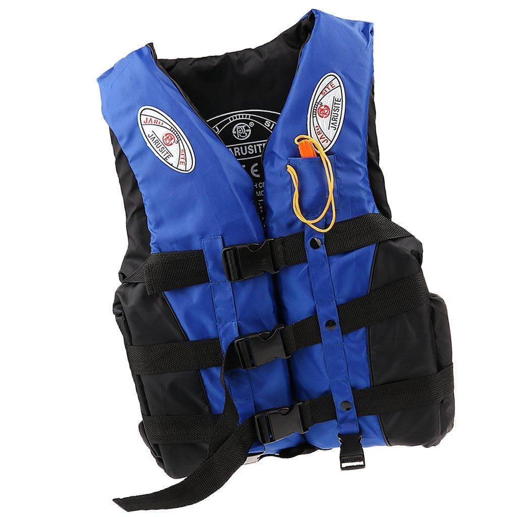 Inllex Life Jacket with Lifeguard Whistle 3Buckle and Crotch Straps