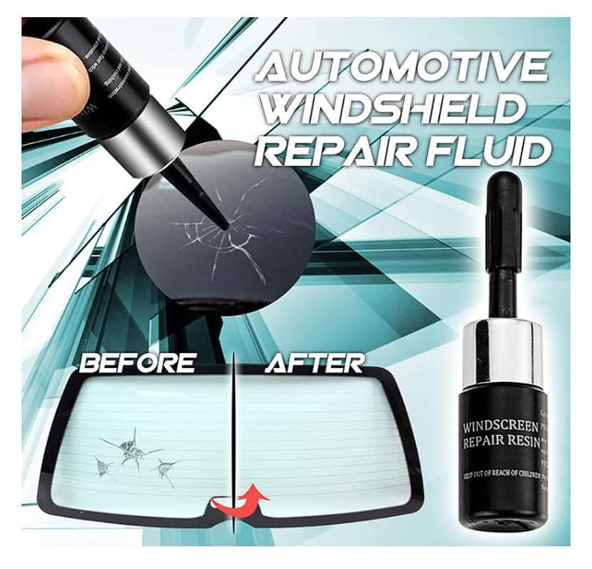 New Trending Car Windscreen Repair Kit, Car Windshield Crack Scratch Resin Repair Tool Kit, for Fix Auto Wind-Shield Glass Cracks, Bulls Black Bottle (Pack of 1) for All Windscreen - Image 4 thumbnail