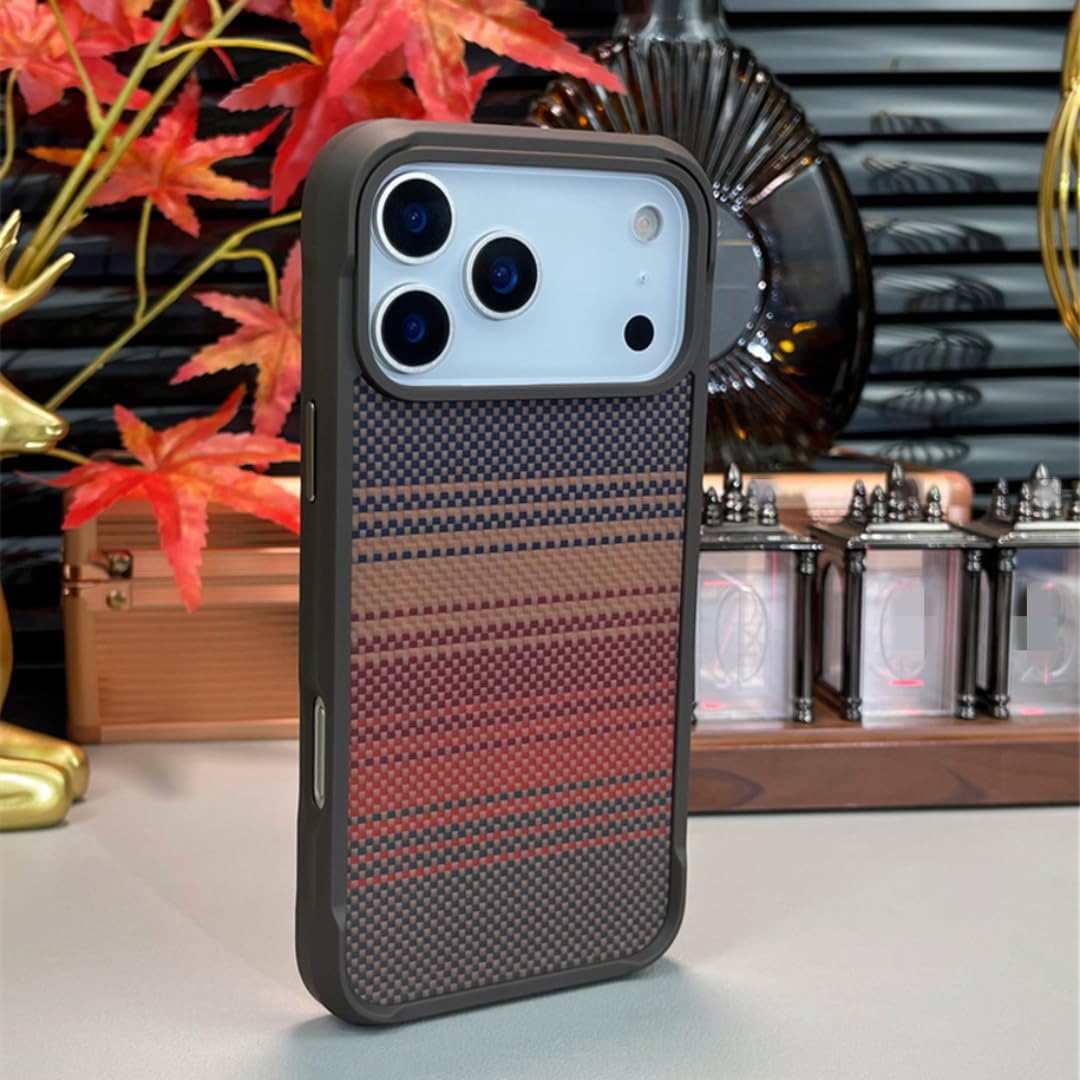 Funda Protectora magnética de Lujo con diseño Degradado para iPhone 15 Pro, a Prueba de Golpes, con Parachoques Reforzado (para iPhone 15 Pro/C).