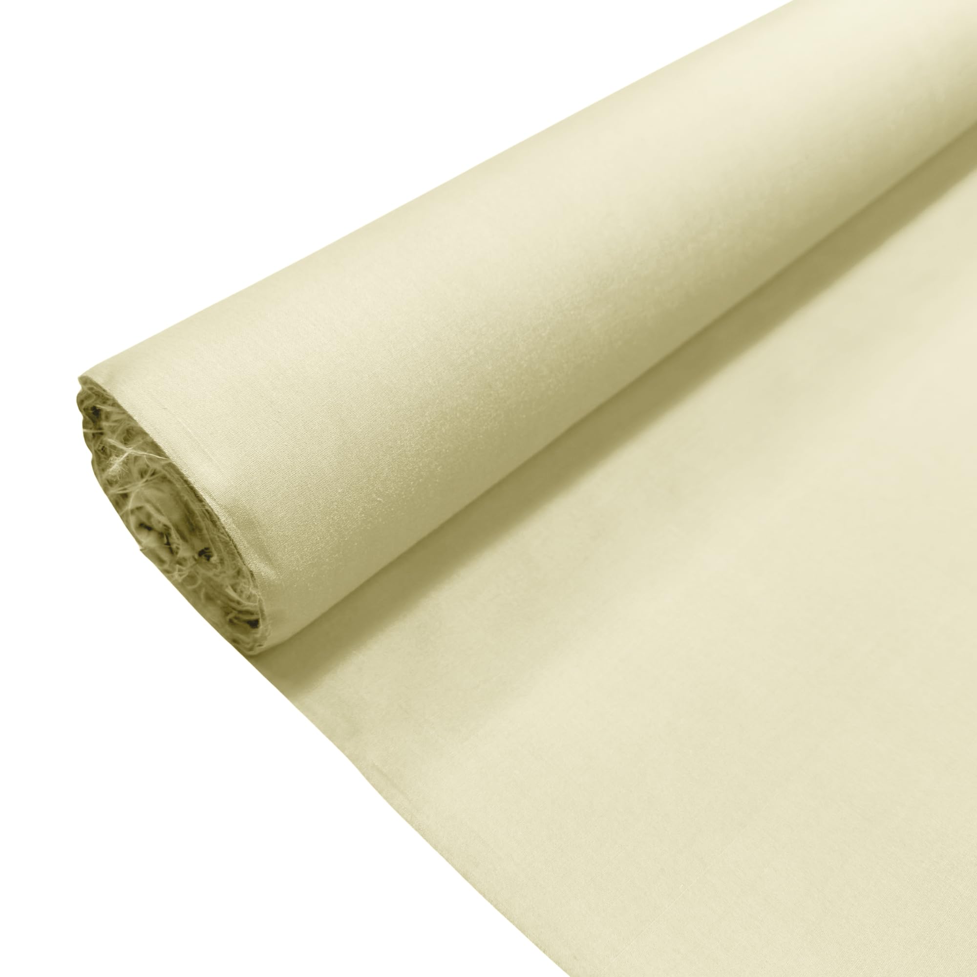 Thefabrictrade Pale Lemon Plain Polycotton Fabric Dress Craft Poly Cotton Material | 1 Metre (100Cm X 112Cm) | Soft Poly Cotton For Sewing, Dressmaking, Crafts, Bunting & Lining