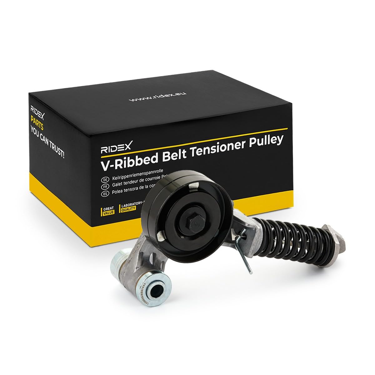RIDEX 4172P0081 Bomba de agua + kit de correa poli V mecánico con juntas Compatible con OPEL Corsa D Hatchback S07