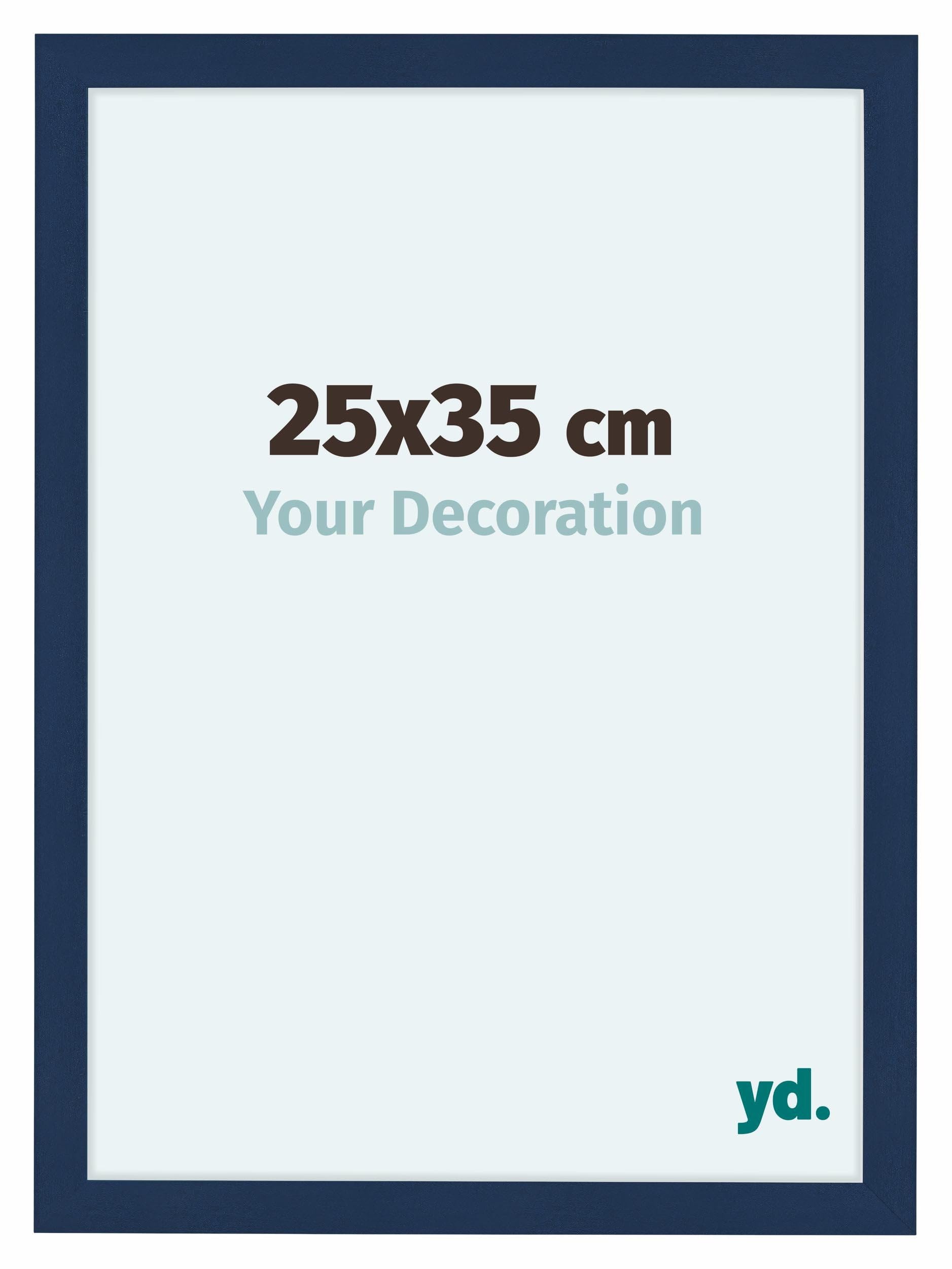 Your Decoration - Picture Frame 25x35 cm - Dark Blue Swept - Decorative Wall Frame in MDF with Antireflection - Frame 25x35 - Como — image 1