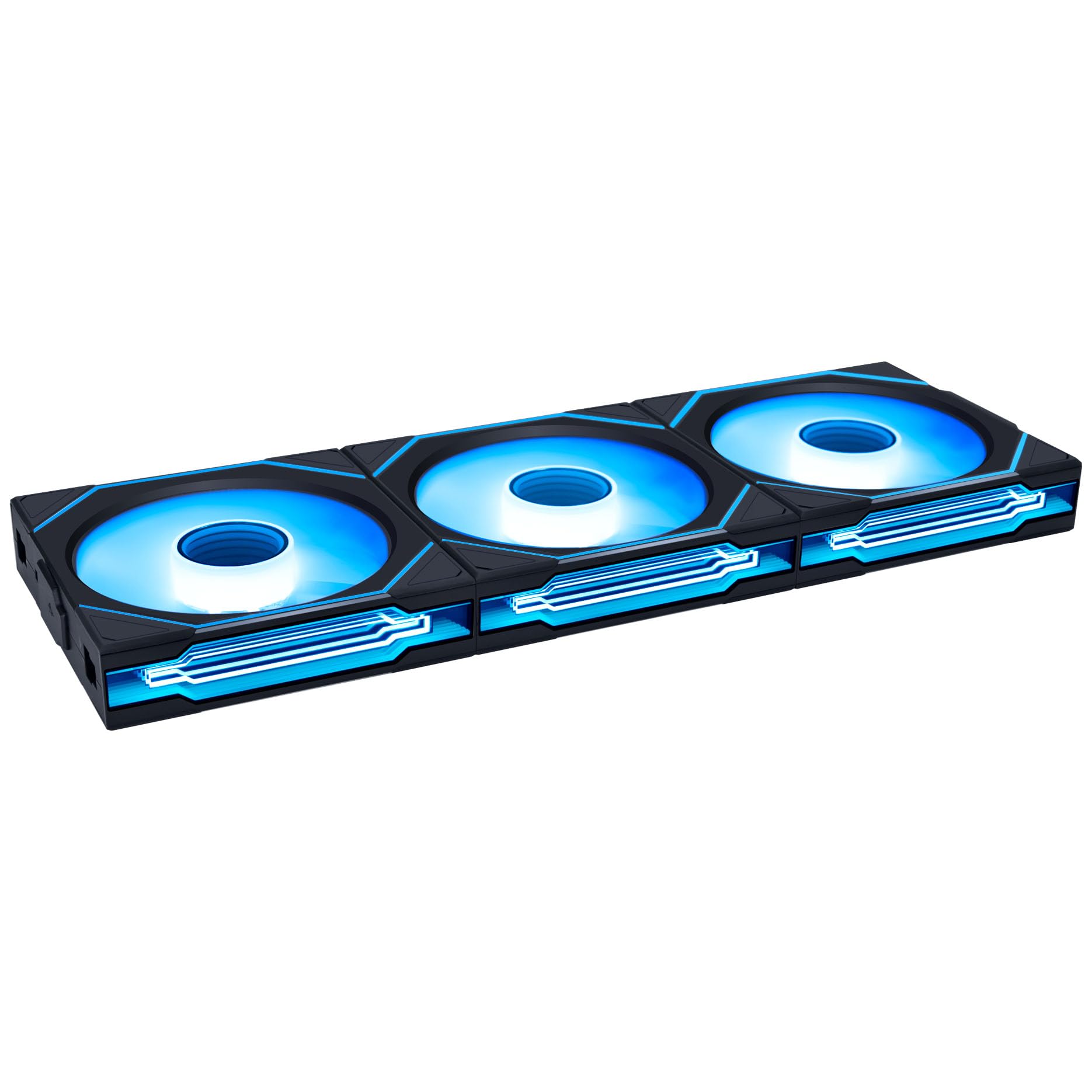 Kit 3 Fans Lian Li Uni Fan SL infinity Wireless RGB Preto 120 mm