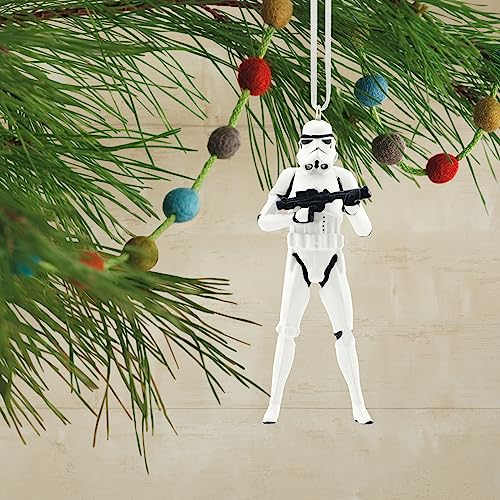 Hallmark Stormtrooper Hanging Christmas Ornament, Star Wars, Space Themed, Resin Tree Decoration, White, H 9 cm by W 3.5 cm by D 2.3 cm - Image 4