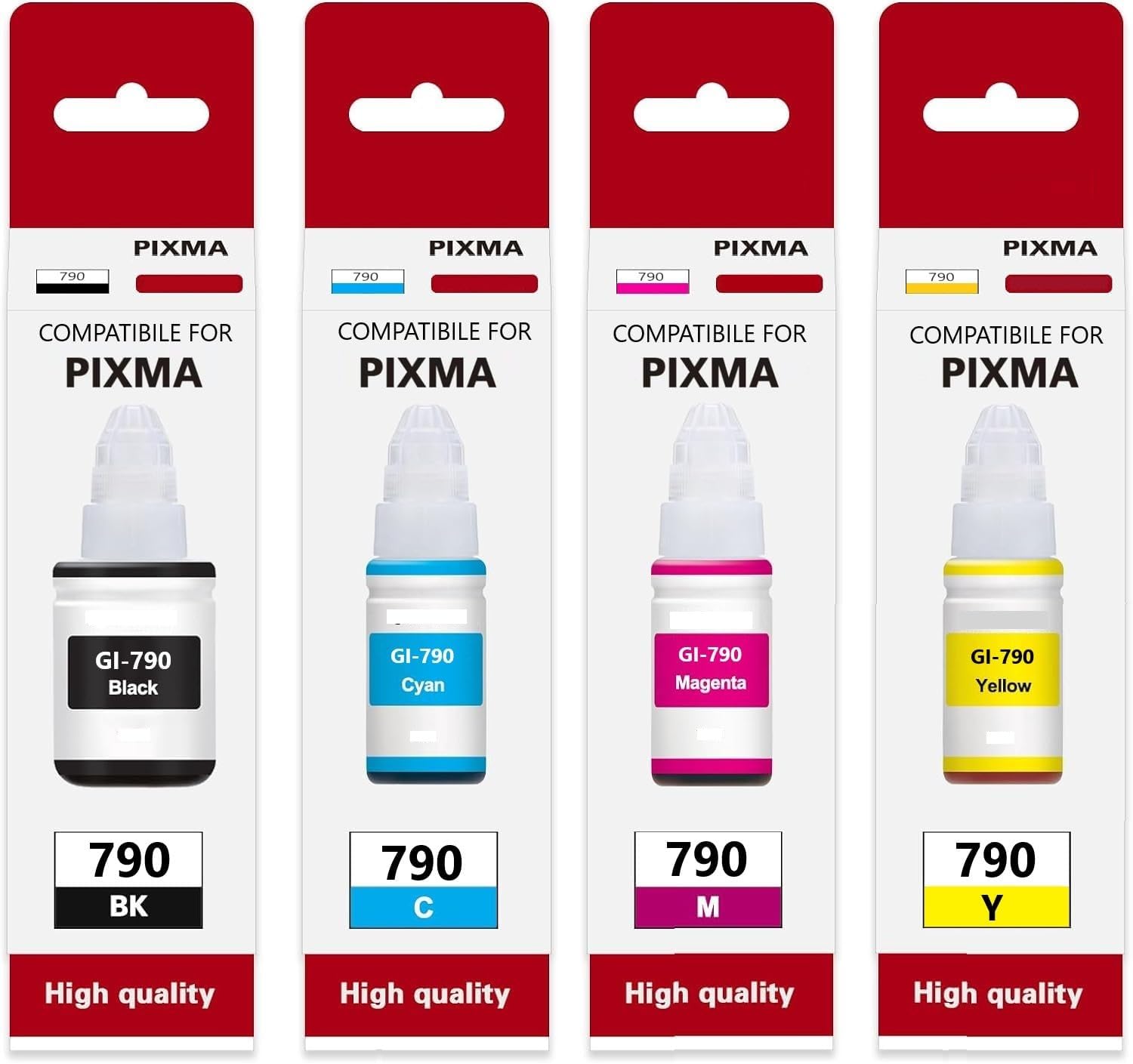 PROGADGETS PROINKS Ink Compatible for Canon PIXMA G1000 G1010 G1100 G2000 G2002 G2010 G2012 G2100 G3000 G3010 G3012 G3100 G4000 G4010 Printers(Bk/C/M/Y) Bottle Set
