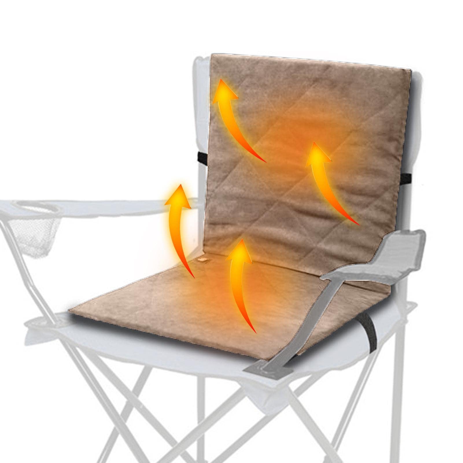 Amazon.com: LIETEX Heated Chair Pad, Heated Seat Cushion, Winter Heated Seat  Cover with 3 Level Heating, Heated Stadium Cushion for Bleachers with Back  Support for Indoor Outdoor : Sports u0026 Outdoors