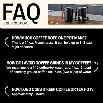 Fellow（フェロー）　フレンチプレス　コーヒーメーカー Amazon.com: Fellow Clara French Press Coffee Maker