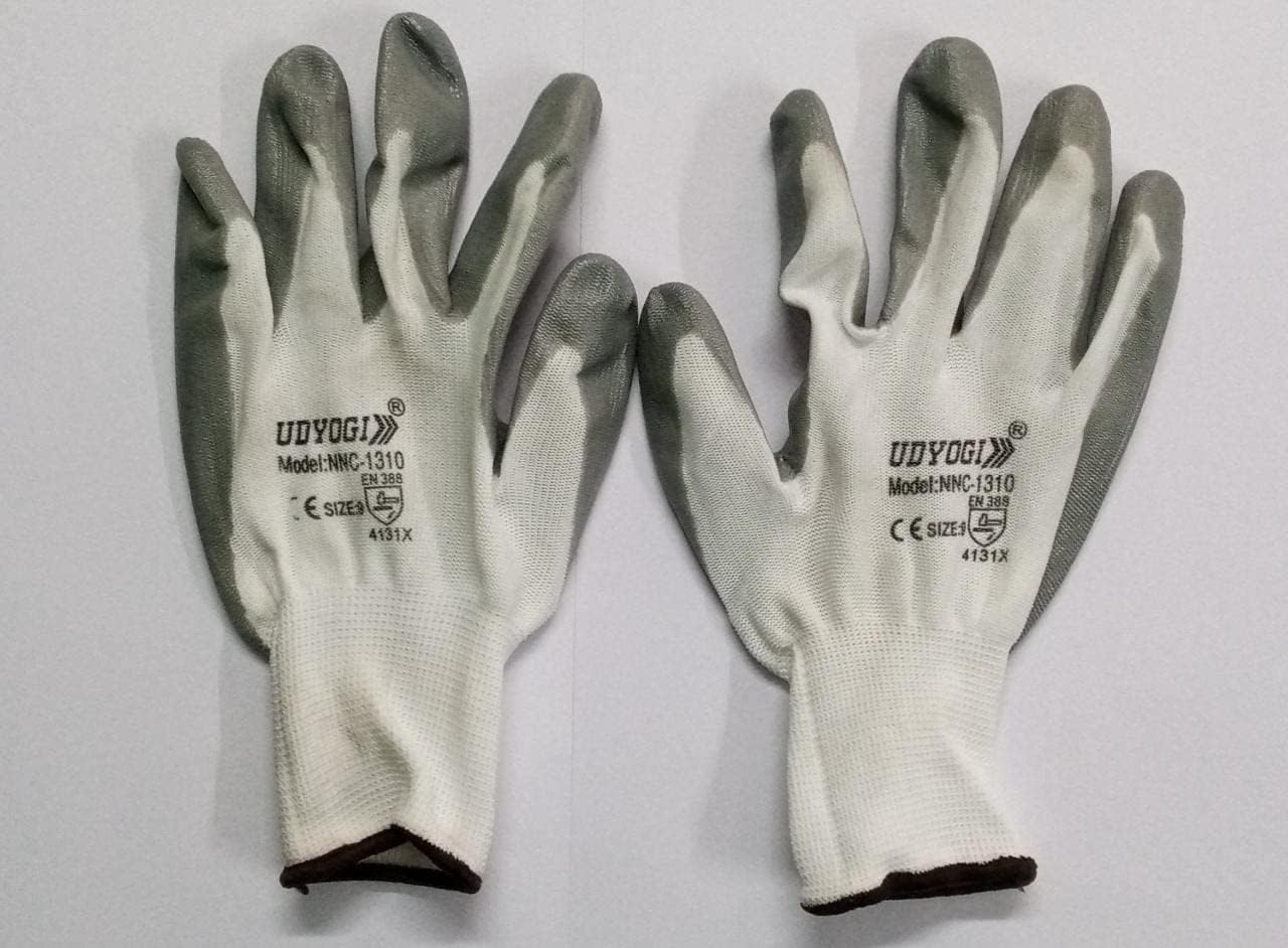 Udyogi UD_NNC1310 Safety Hand Protection Nylon Knitted Gloves NNC1310