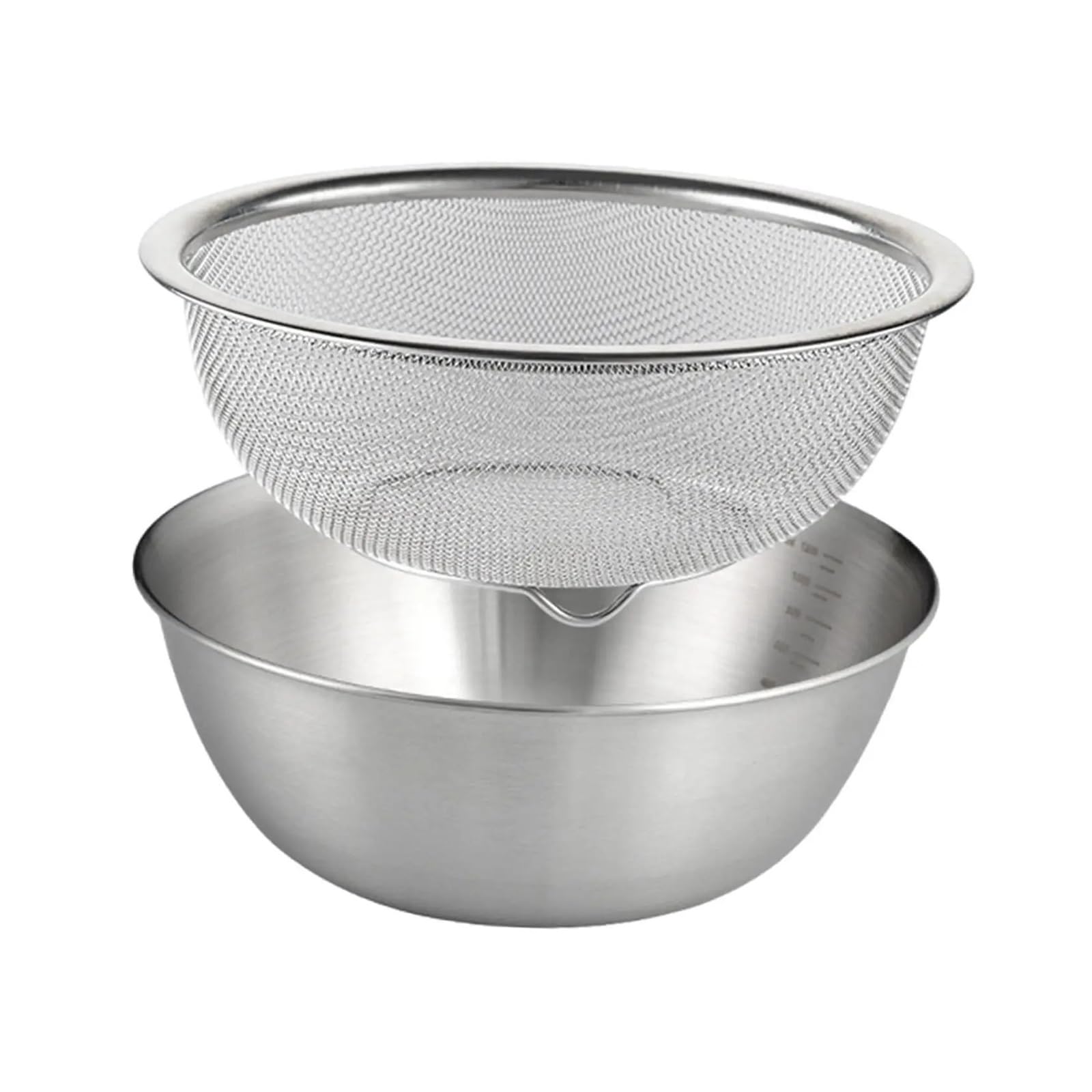 Passoire microporeuse en acier inoxydable 304 avec bol à mélanger(24cm)