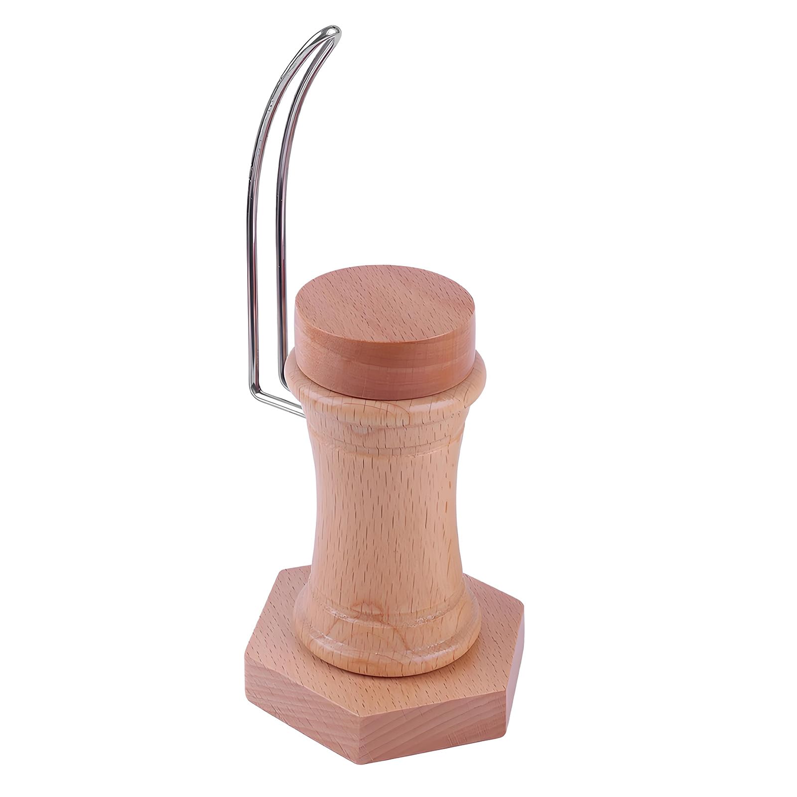 Multiple Angles Rotating Wooden Handheld Vise Clamping Tool for Miniature Model Crafting and Coloring Tasks Model Making Tool