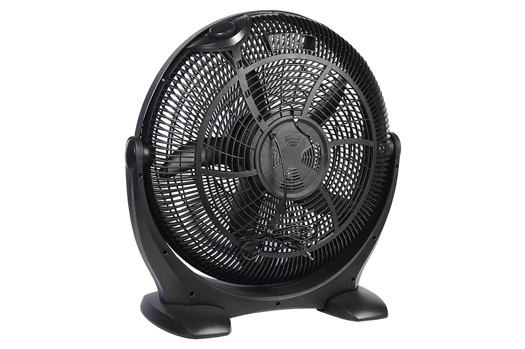 Cofan Ventilador de Suelo | Modelo Toledano | Color Negro | Con 5 Palas | Medidas 58,5 x 25,5 x 59,5 | 3 Velocidades