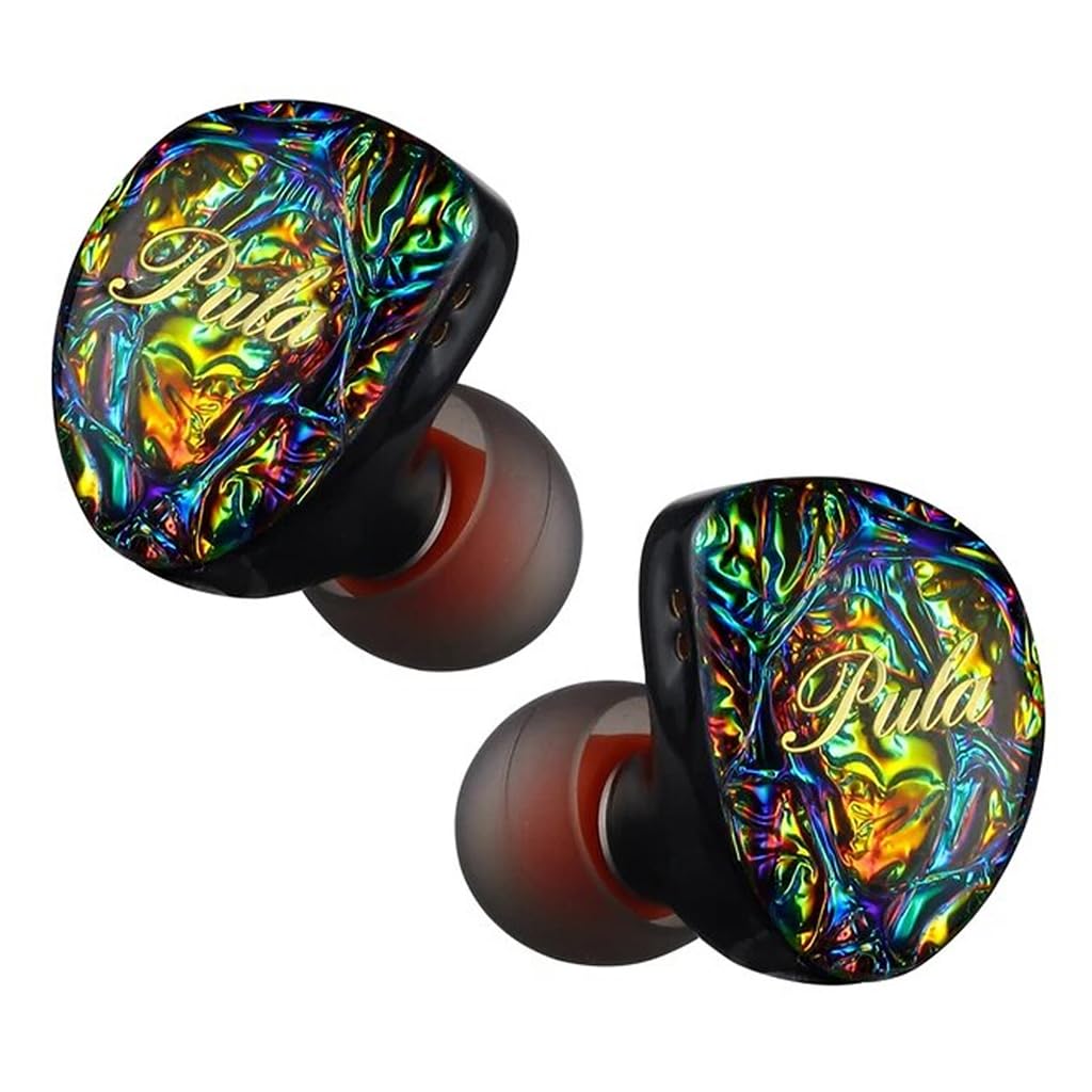 Concept Kart Pula PA01 IEM Earphone, HiFi Stereo 10mm Dynamic Driver Medical-Grade Material and 3D Printing in-Ear Monitors Earbuds with 6N Single-Crystal Silver Plating Cable (Type C)