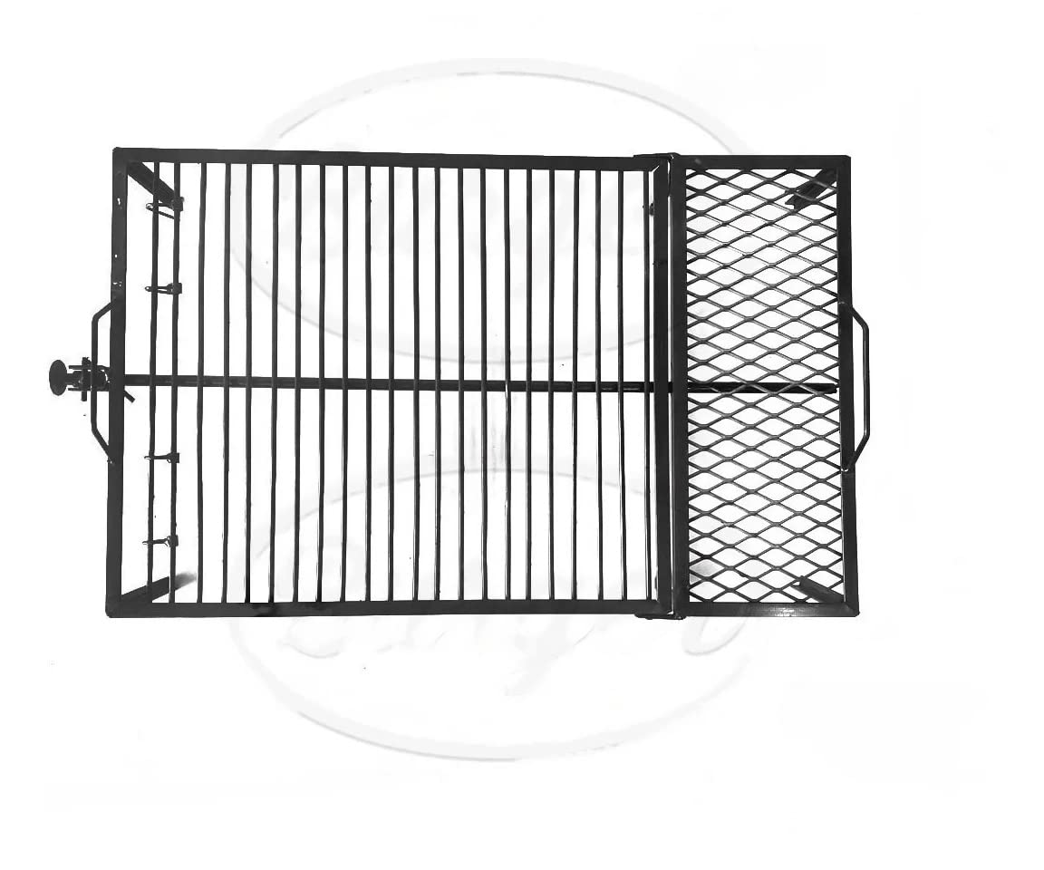 Griglia Argentina Premium - Ferro Argentina Grill - BBQ Parrilla Asador- Griglia con palo incorporato (81,3 x 50,8 cm)