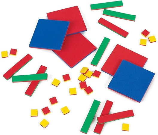 Amazon.com: EAI Education QuietShape® Foam Algebra Tiles - Standard Set ...