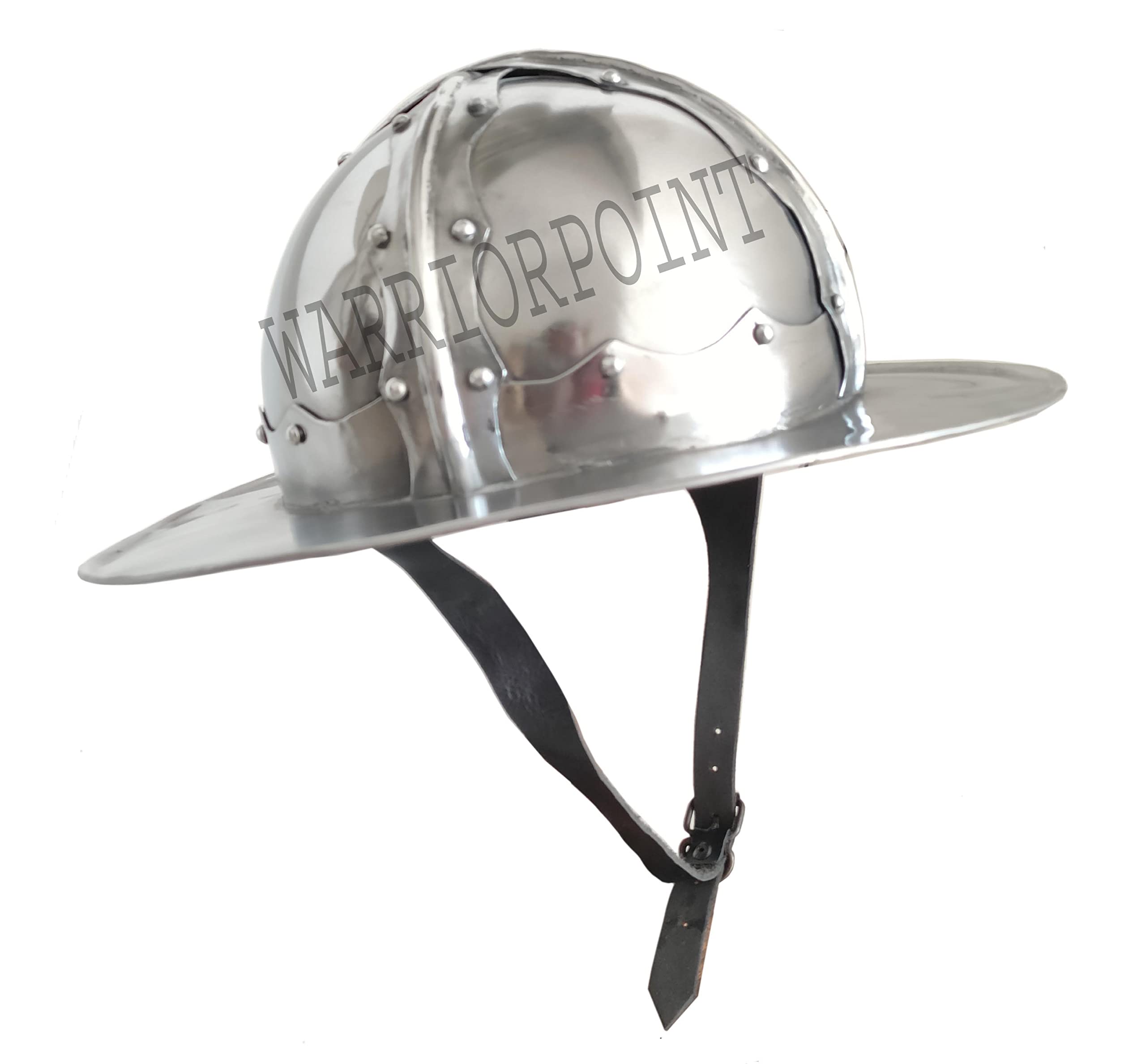 18 Gauge, mittelalterlicher italienischer Wasserkocher-Helm, Battle Ready