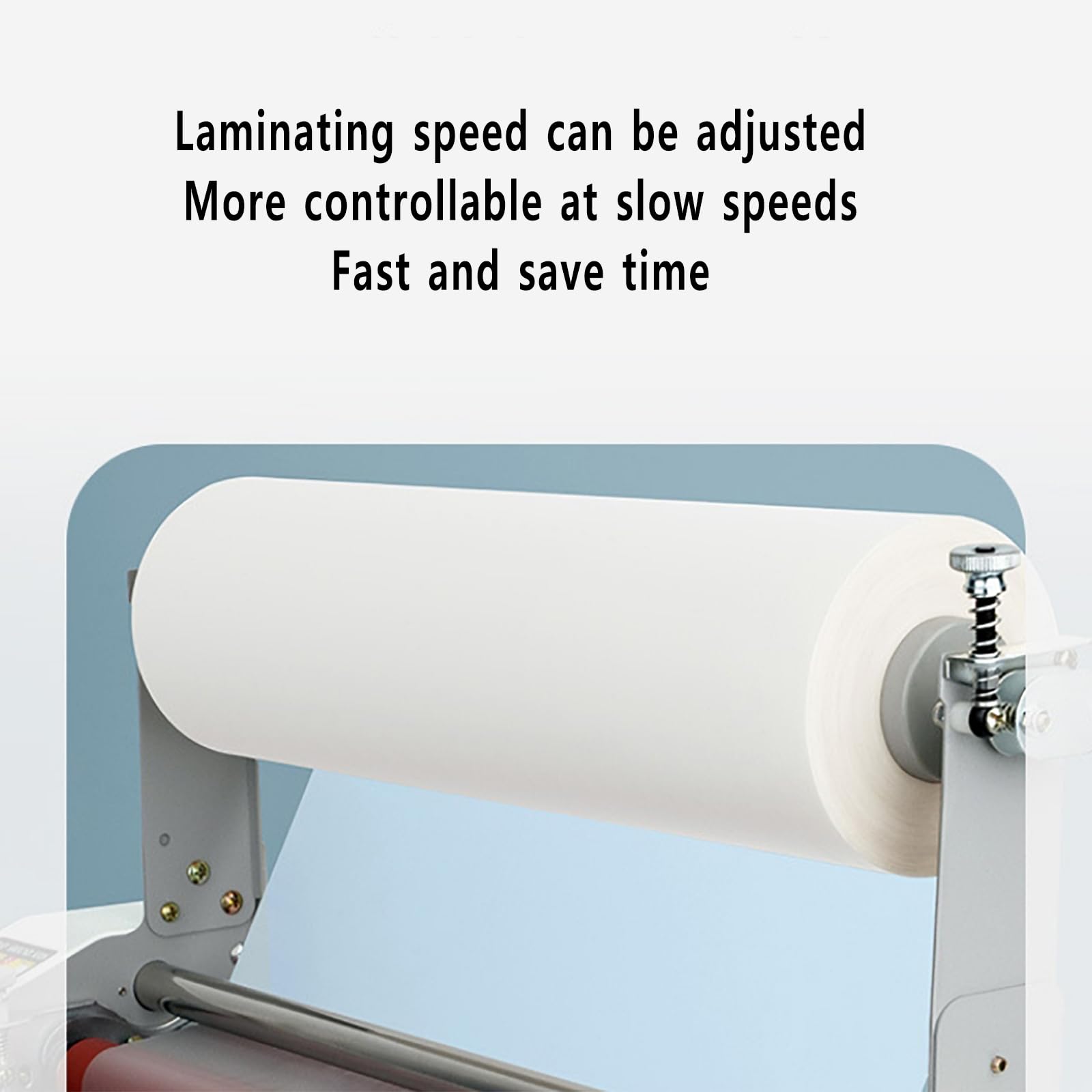 Laminatrice A3,plastificatrice a Caldo/Freddo con 4rulli Gomma Spessi, Laminazione su Un Solo/Due Lati E velocità Regolabile 0,3~3M/min,60S Completamento Rapido, Liscia Senza Pieghe, per Foto