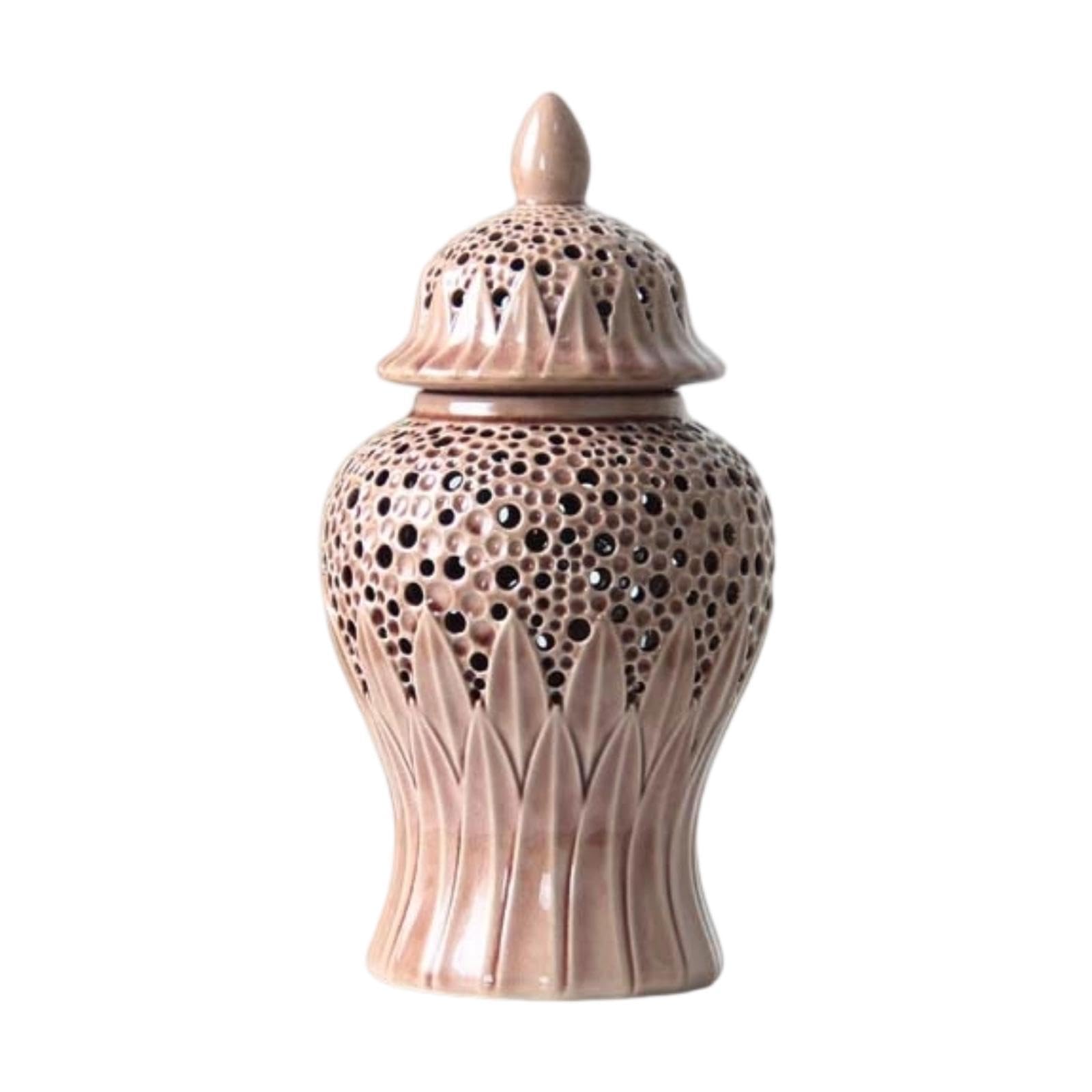 Pot à gingembre traditionnel misppro, grand vase en céramique 12x24 cm pour arrangement floral