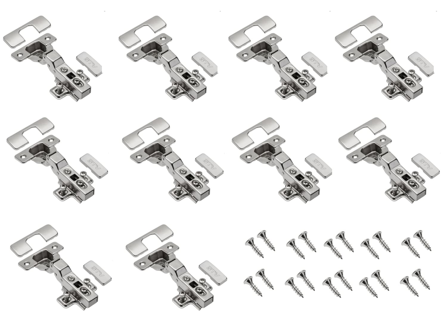 GTV ZM-ECHC08ZEO-X10, Silver, Pack of 10