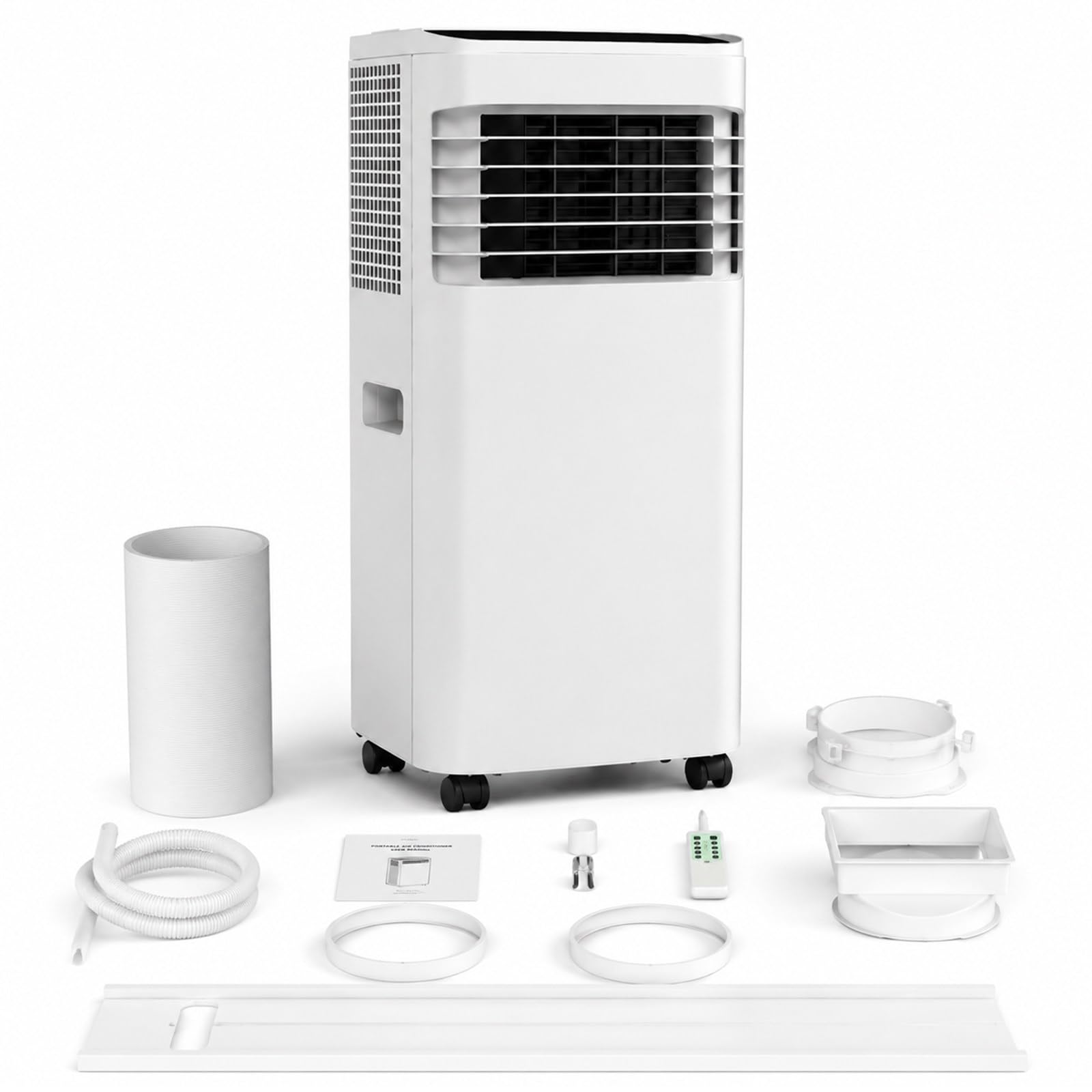 Klimatyzator Mobilny 7000 BTU do 15 m² | Przenośna Klimatyzacja Domowa 220 V do Kampera, Chłodzenie / Osuszanie / Wentylator / Timer 1-24h, łatwa Instalacja