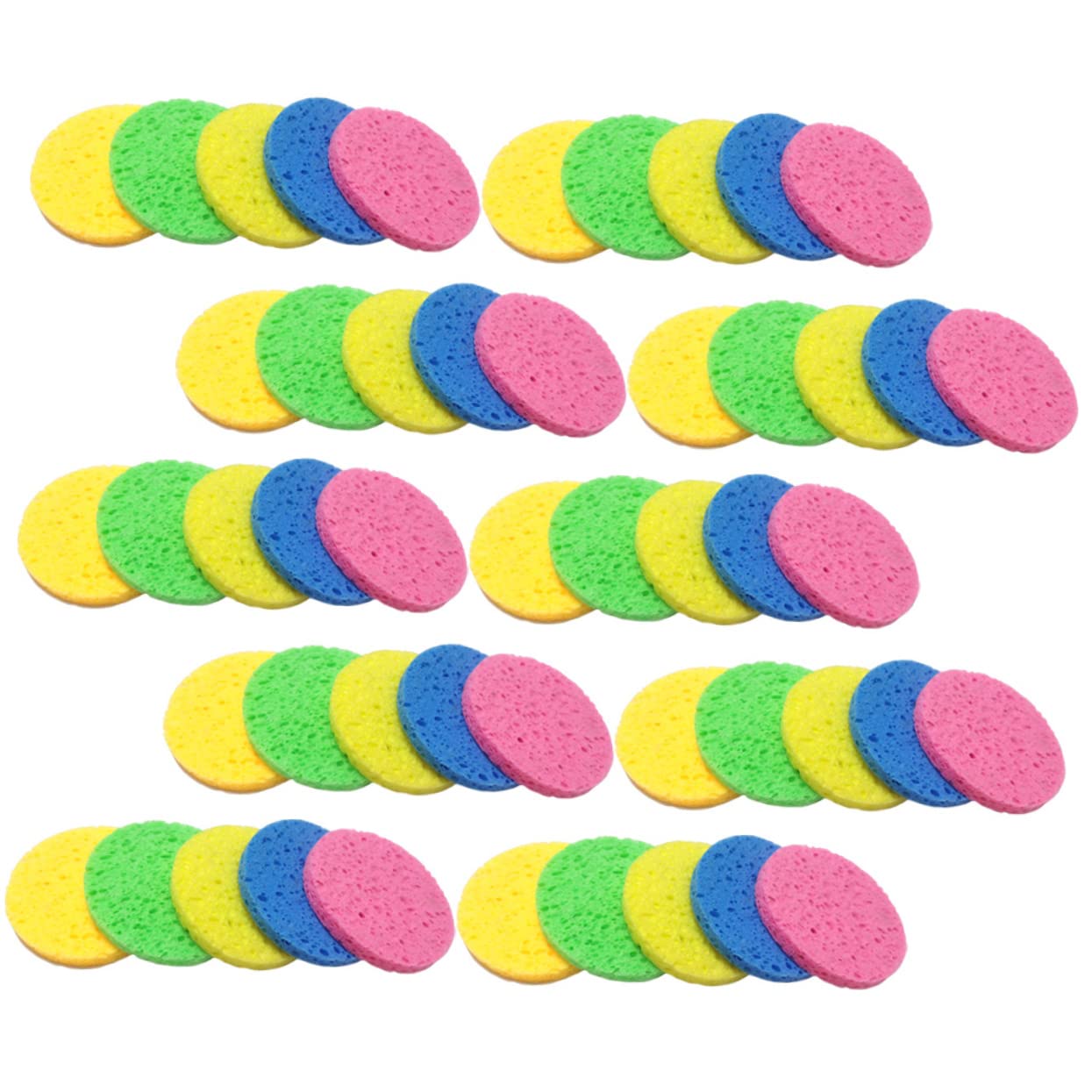 MAGICLULU Set Di 3 Spugne Struccanti Riutilizzabili Per Il Viso Per La Pulizia Spugne Delicate Per Il Viso Per Estetisti Morbide E Delicate 50 Pezzi*3