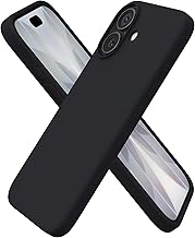 ORNARTO Cover for iPhone 17 6.3 Inches, Premium Liquid Silicone, Full Protection, Soft Gel Rubber, Anti-Scratch Microfibre Inner Lining, Shockproof, Black