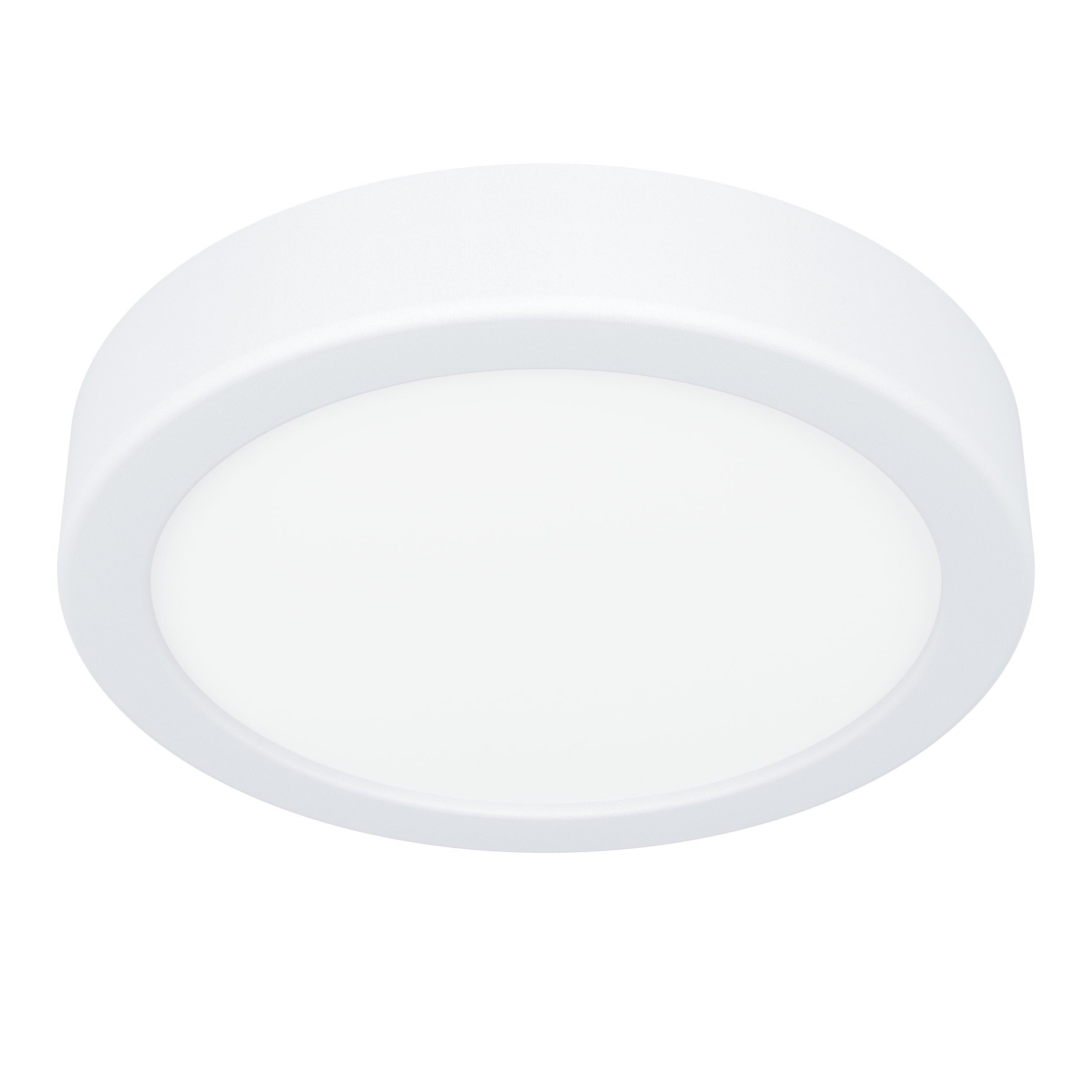 Eglo Fueva 6 Ip44 Led Cct Plastic Ceiling Light, (D) 16.6Cm White