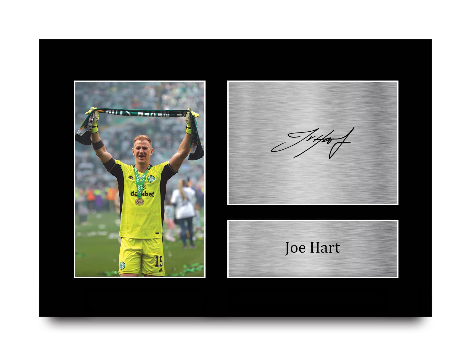 HWC Trading A4 Joe Hart Celtic Gifts Printed Signed Autograph Picture for Football Fans and Supporters - A4