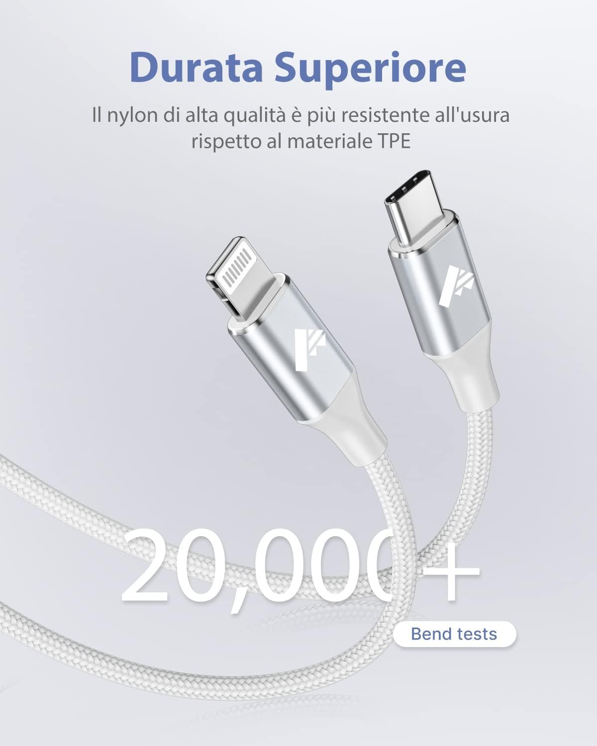 Cavo USB C a Lightning 1.8M Ricarica Tipo C, Carica Rapida Caricatore per iPhone 14 13 12 Pro Max Mini 11 SE 2020 X/XS Max/XR/8/7/6s/6 Plus 5s/5c/iPad