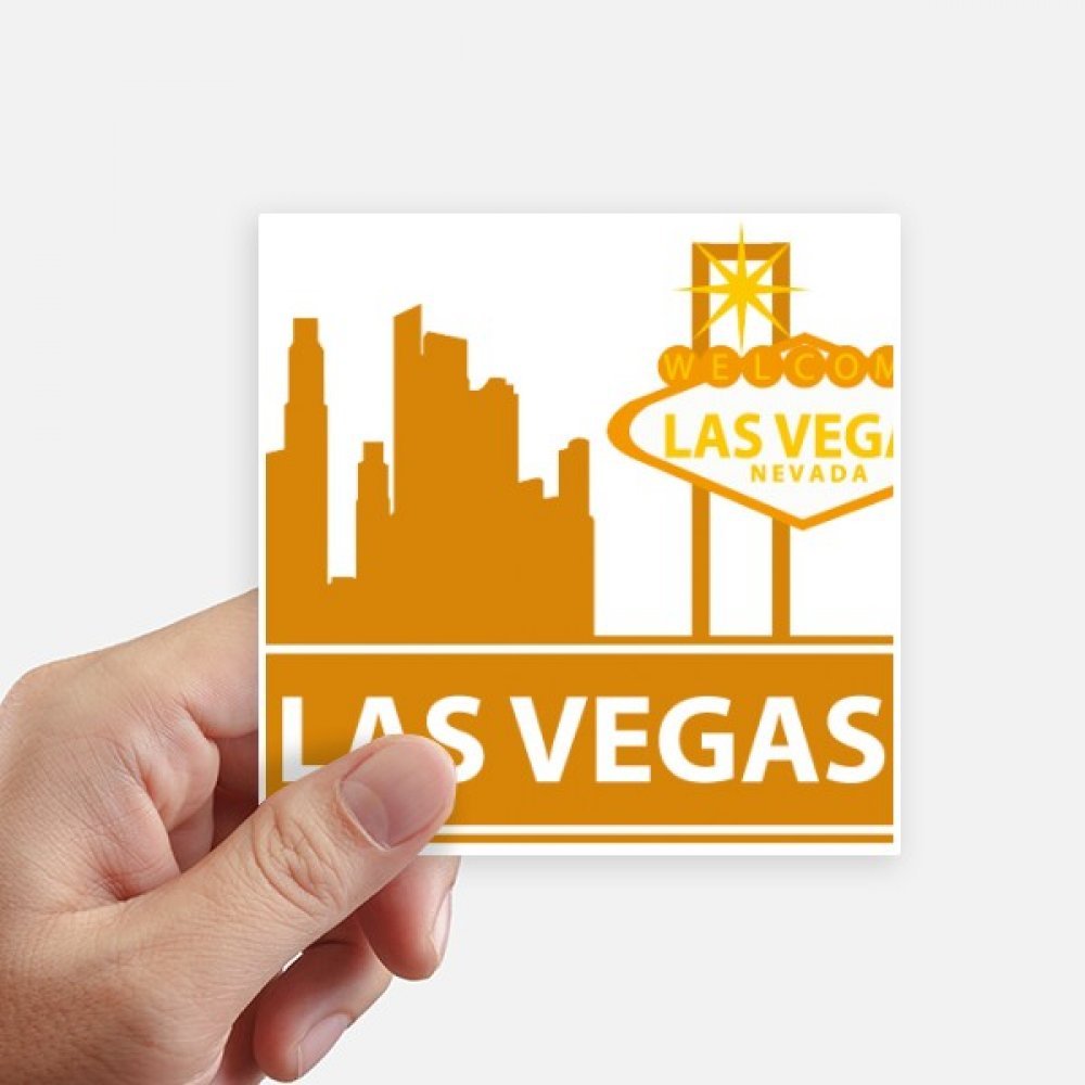 Autocollant Las Vegas 10cm anti-bulles pour rajeunir une vieille valise ou un PC portable